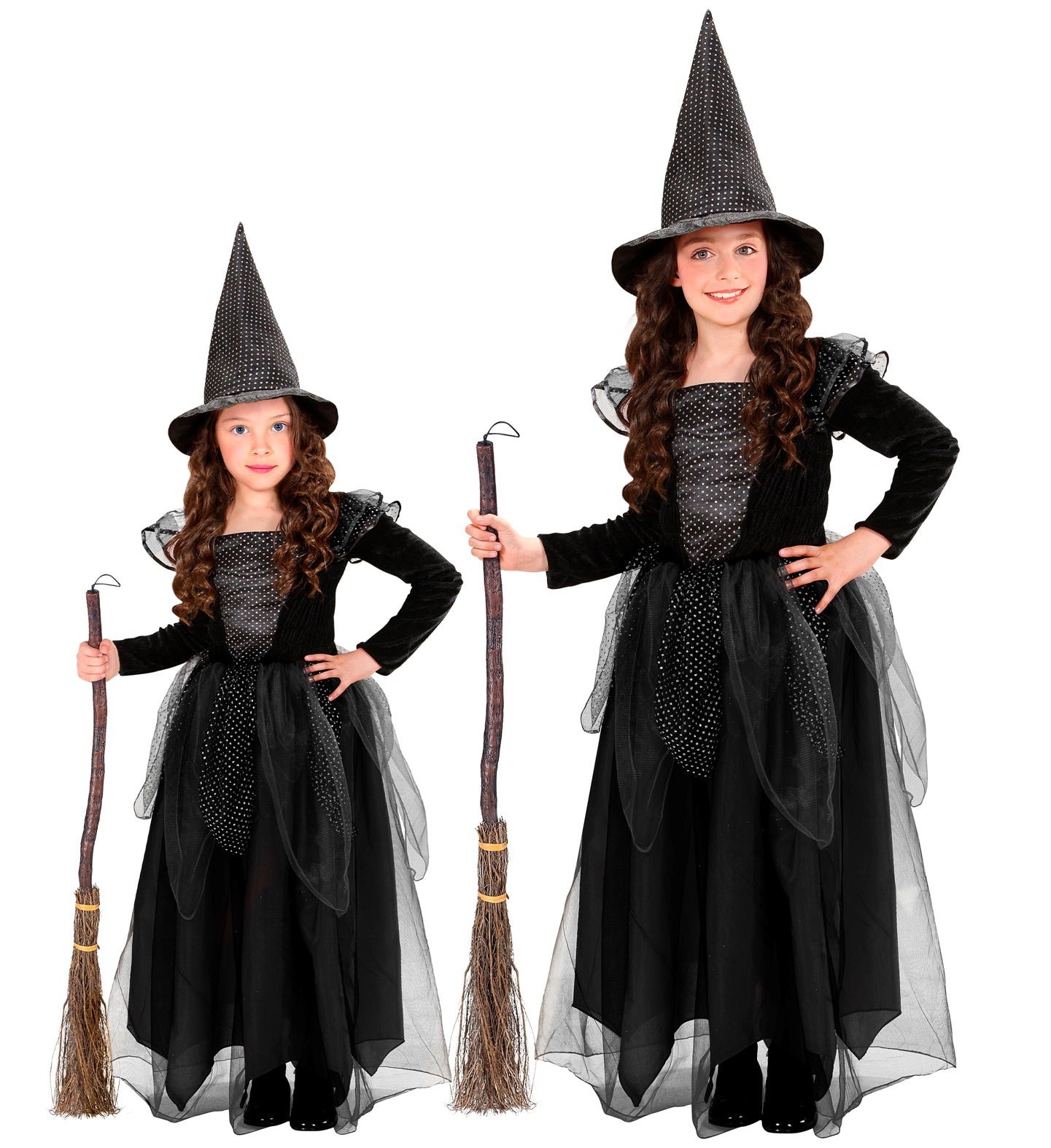 Children's Black Glamour Witch Costume