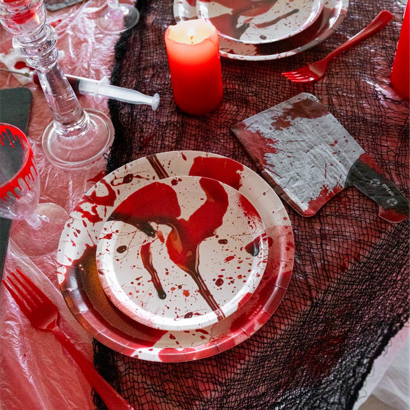 Bloody Plates 23cm Pack of 8