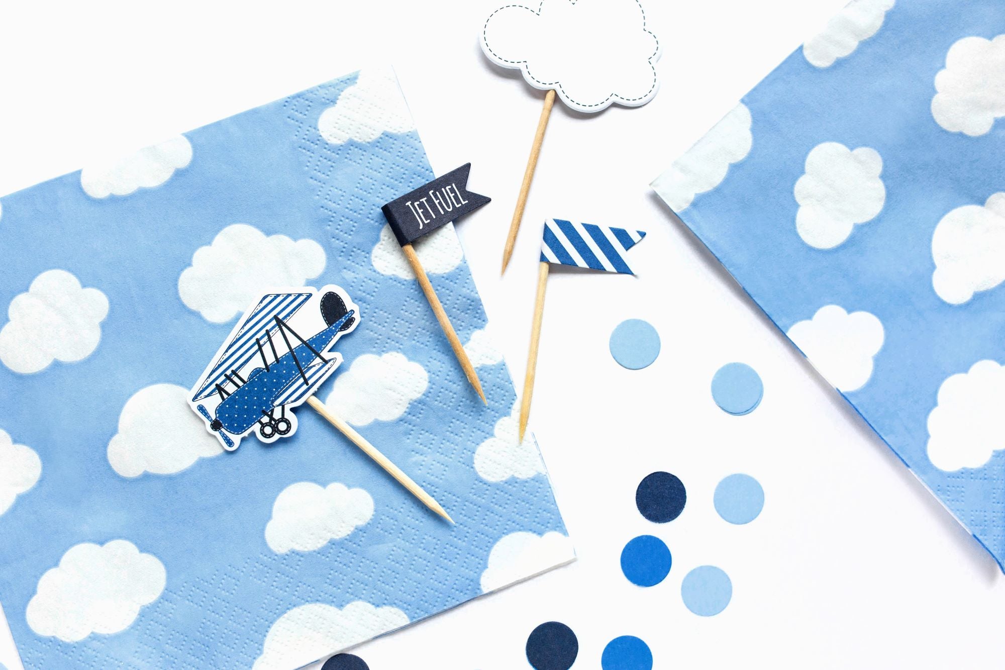 Blue Clouds Paper Napkins party decorations