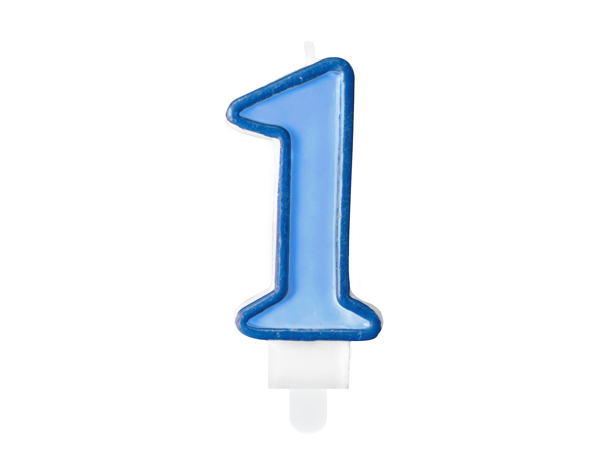 Blue Number 1 Birthday Candle