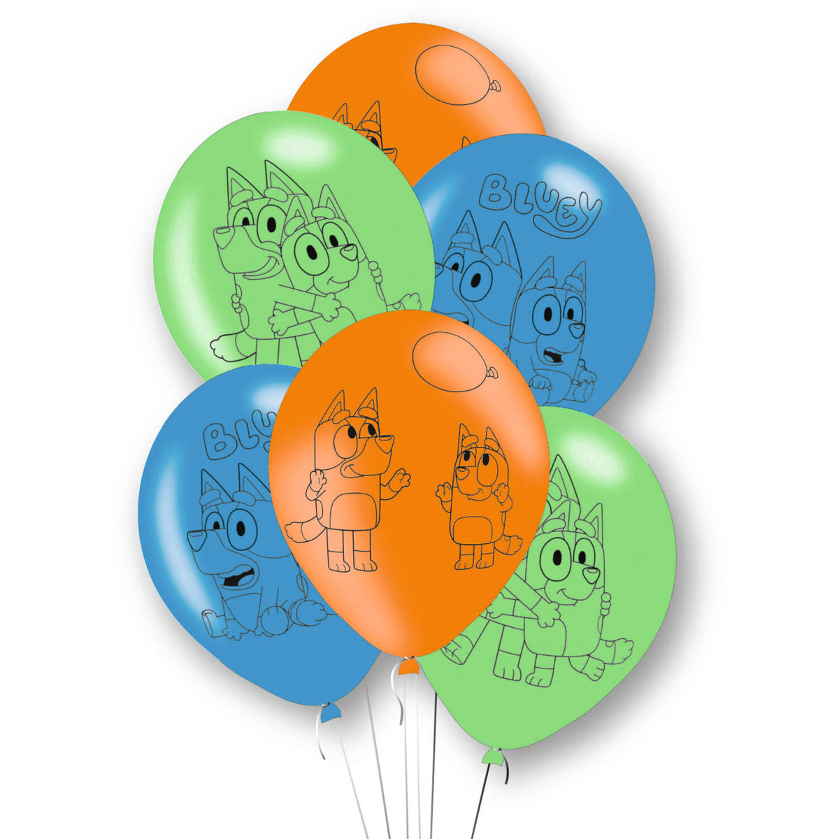 Bluey Balloons Pack of 6