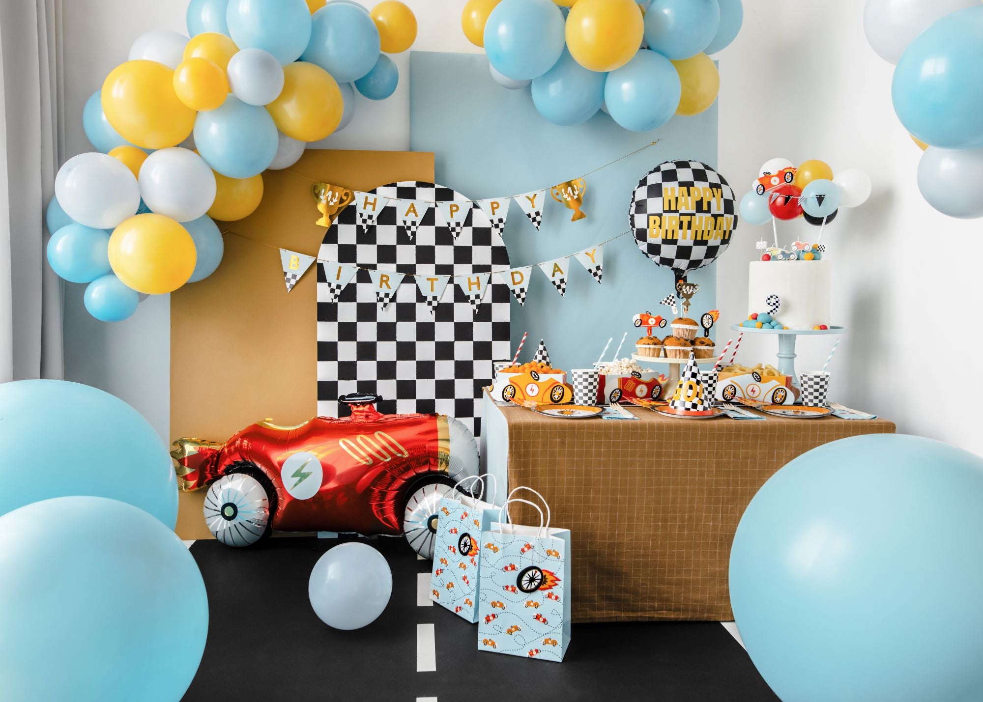 Party Gift Bag for car themed party
