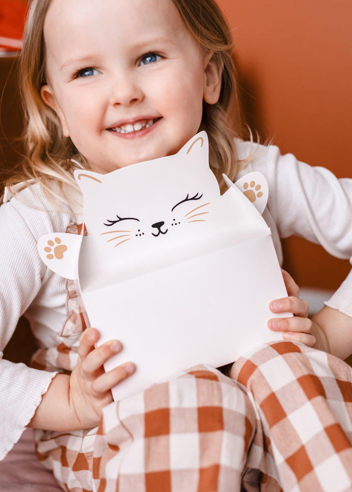 Cat-Shaped Cake or Favour Boxes