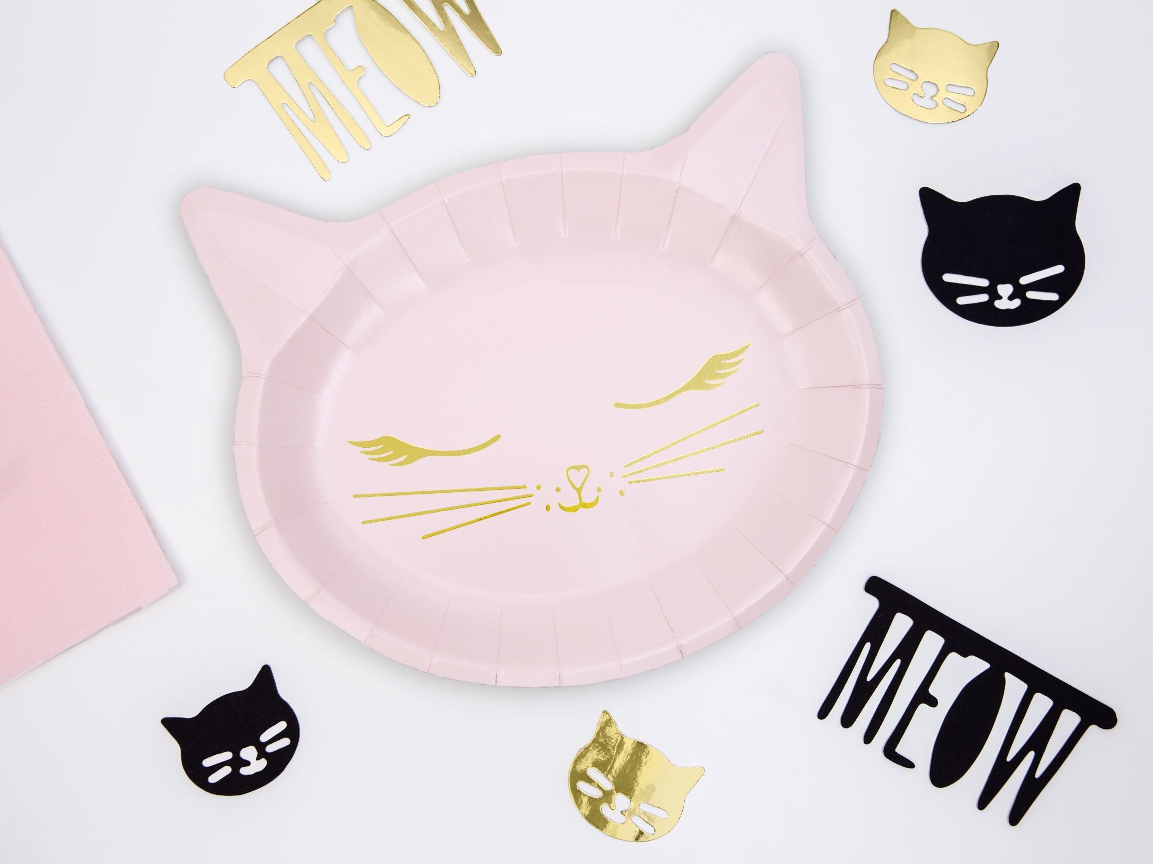 Cat Theme Party Plates