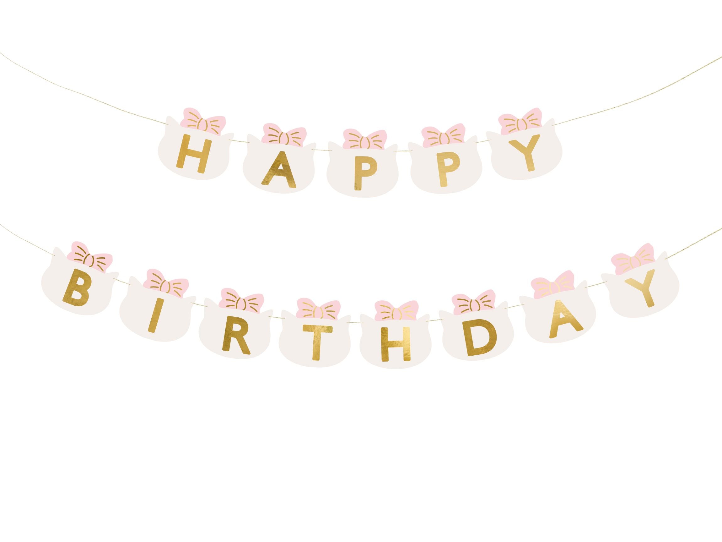 Cats Theme Happy Birthday Banner