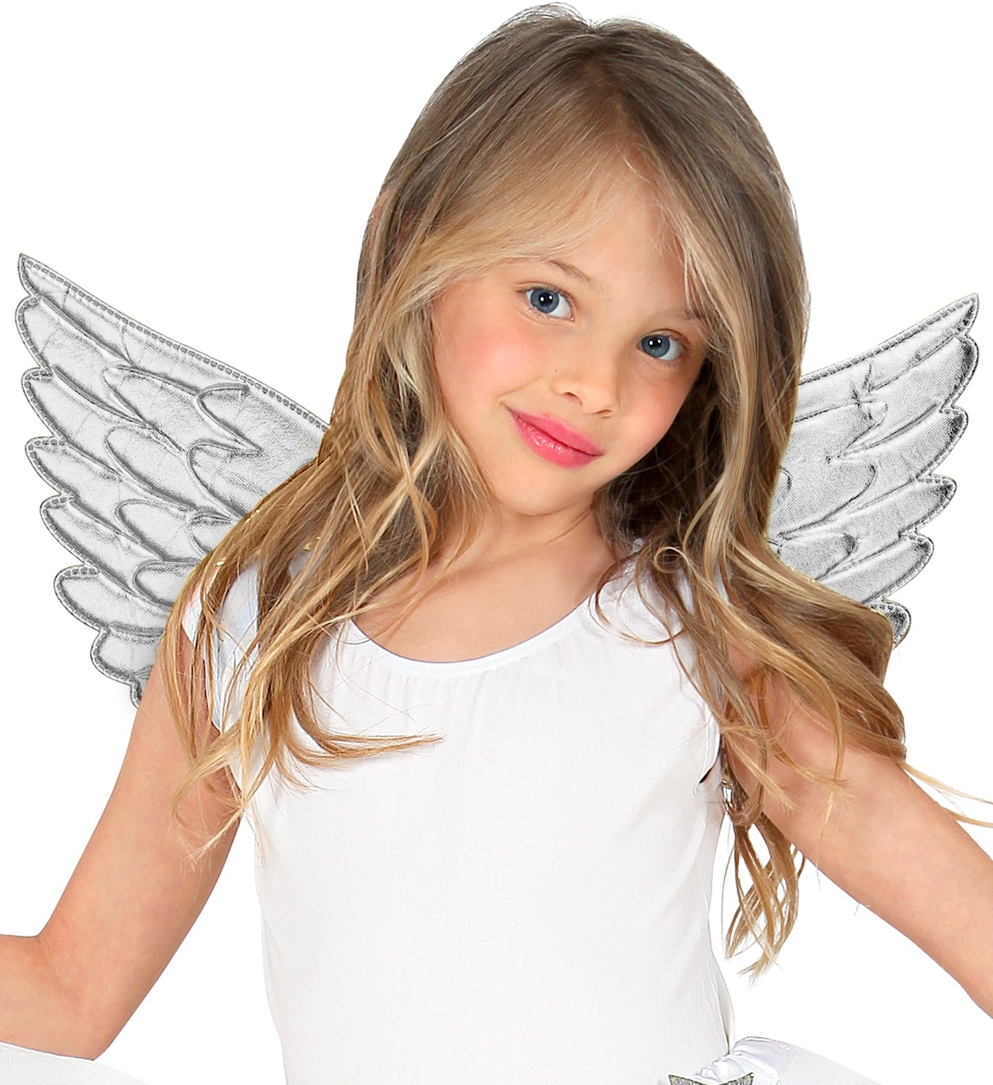 Child's Silver Angel Wings costume accessory