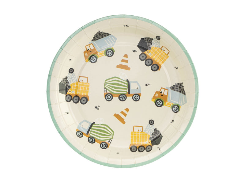 Construction Machines Paper Plates Pack of 6