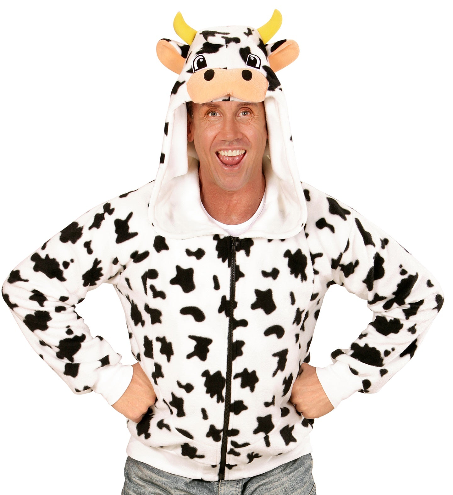 Bull or Cow Hoodie Costume for men