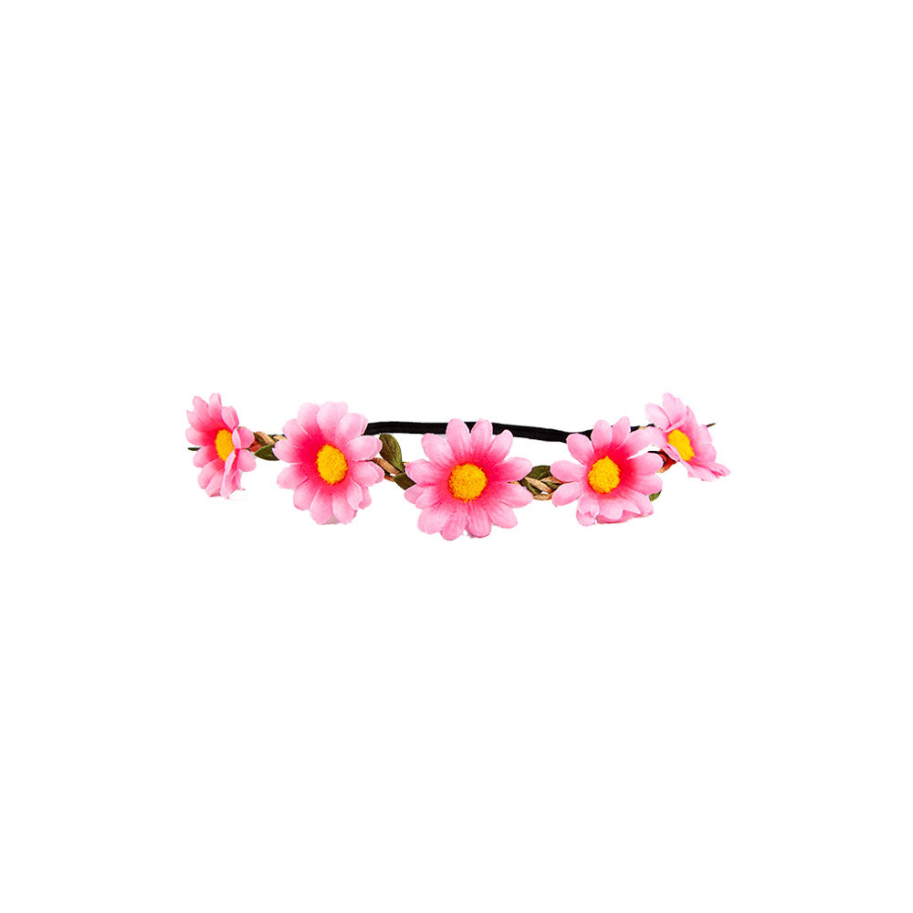 Daisy Pink Flower Headbands