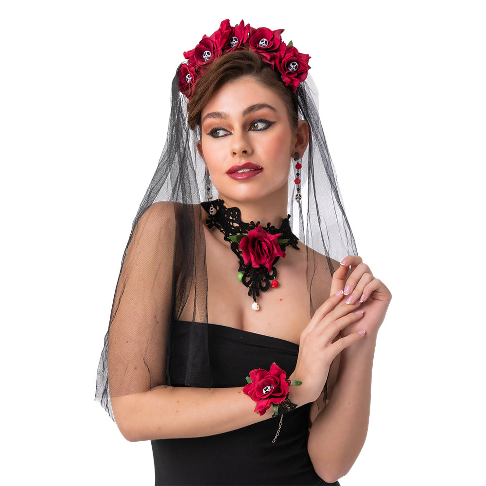 Day of the Dead 4pc Costume Accessory Set