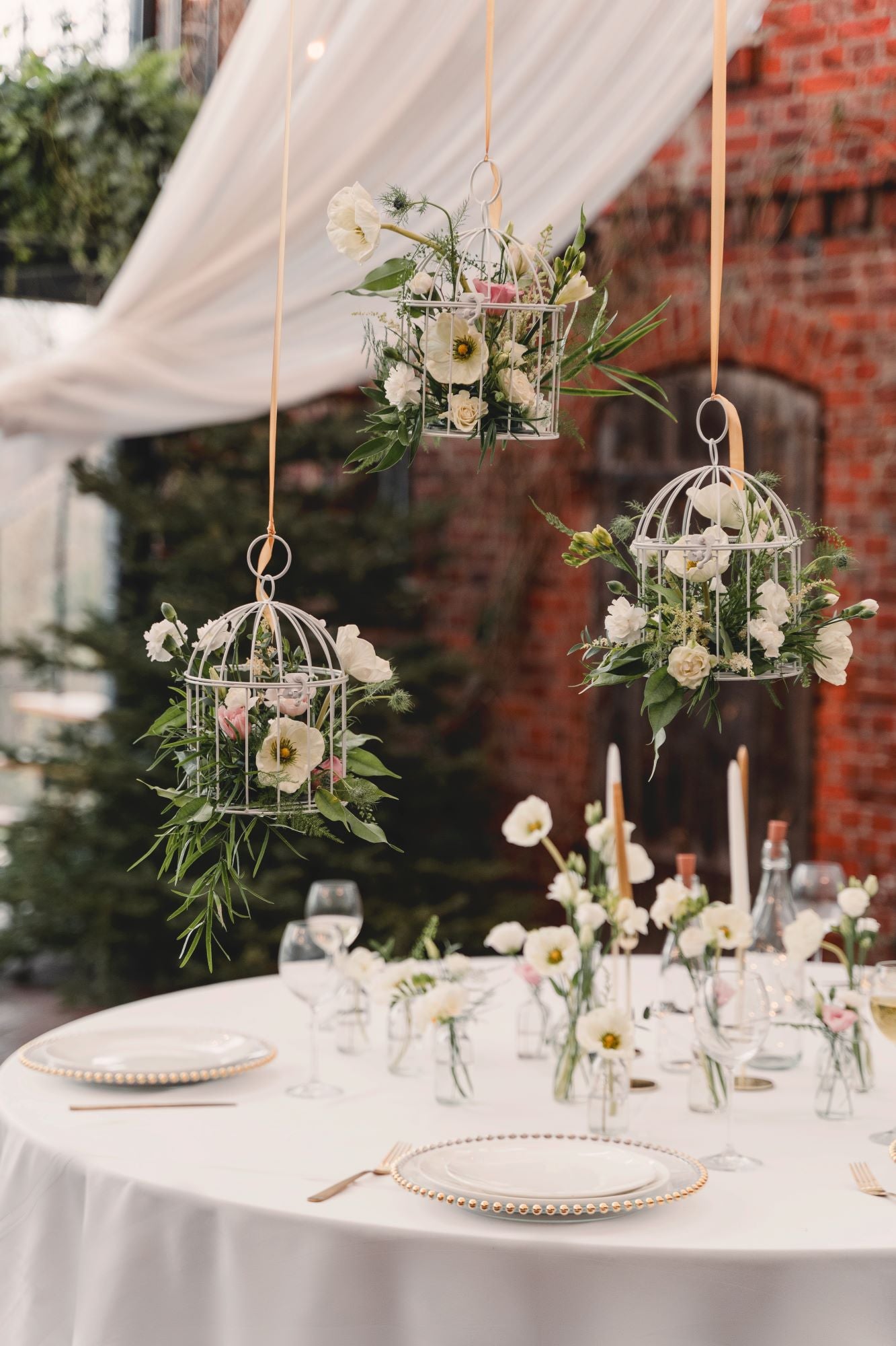 Decorative Bird Cage White wedding decoration
