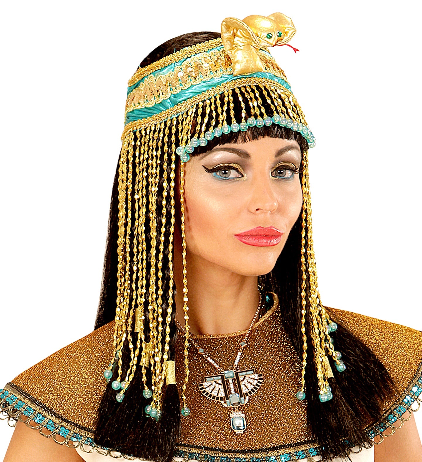 Cleopatra Egyptian Beaded Snake Headpiece