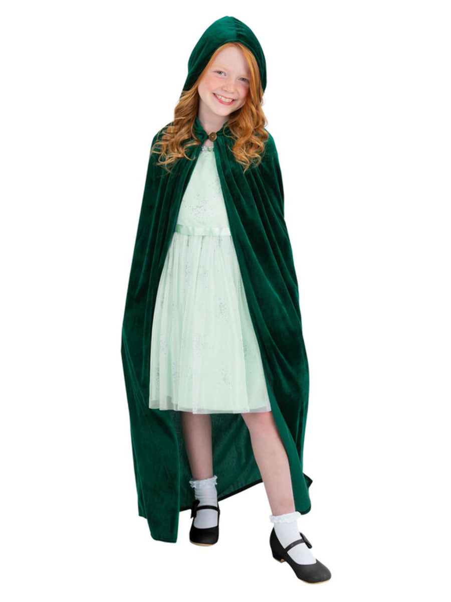 Deluxe Cloak Emerald Green for kids