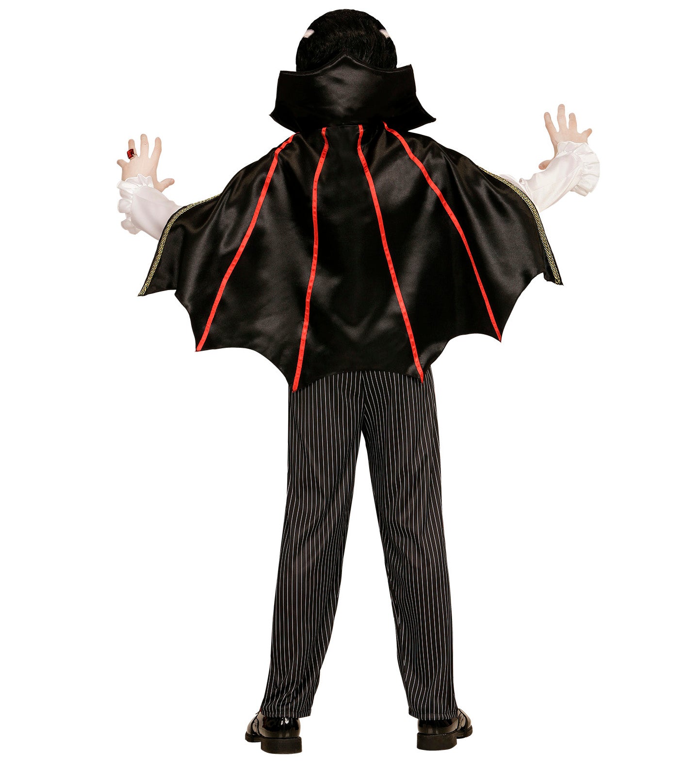 children's Elegant Count Vampire Costume from the back