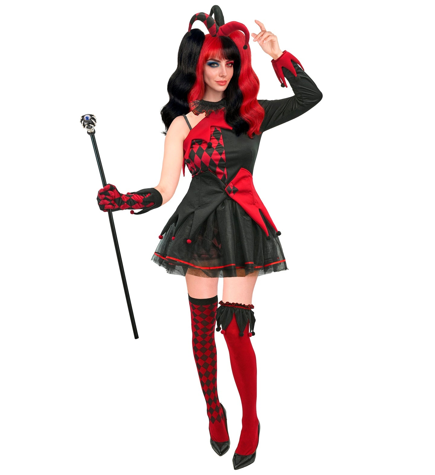 Evil Jester Lady Costume
