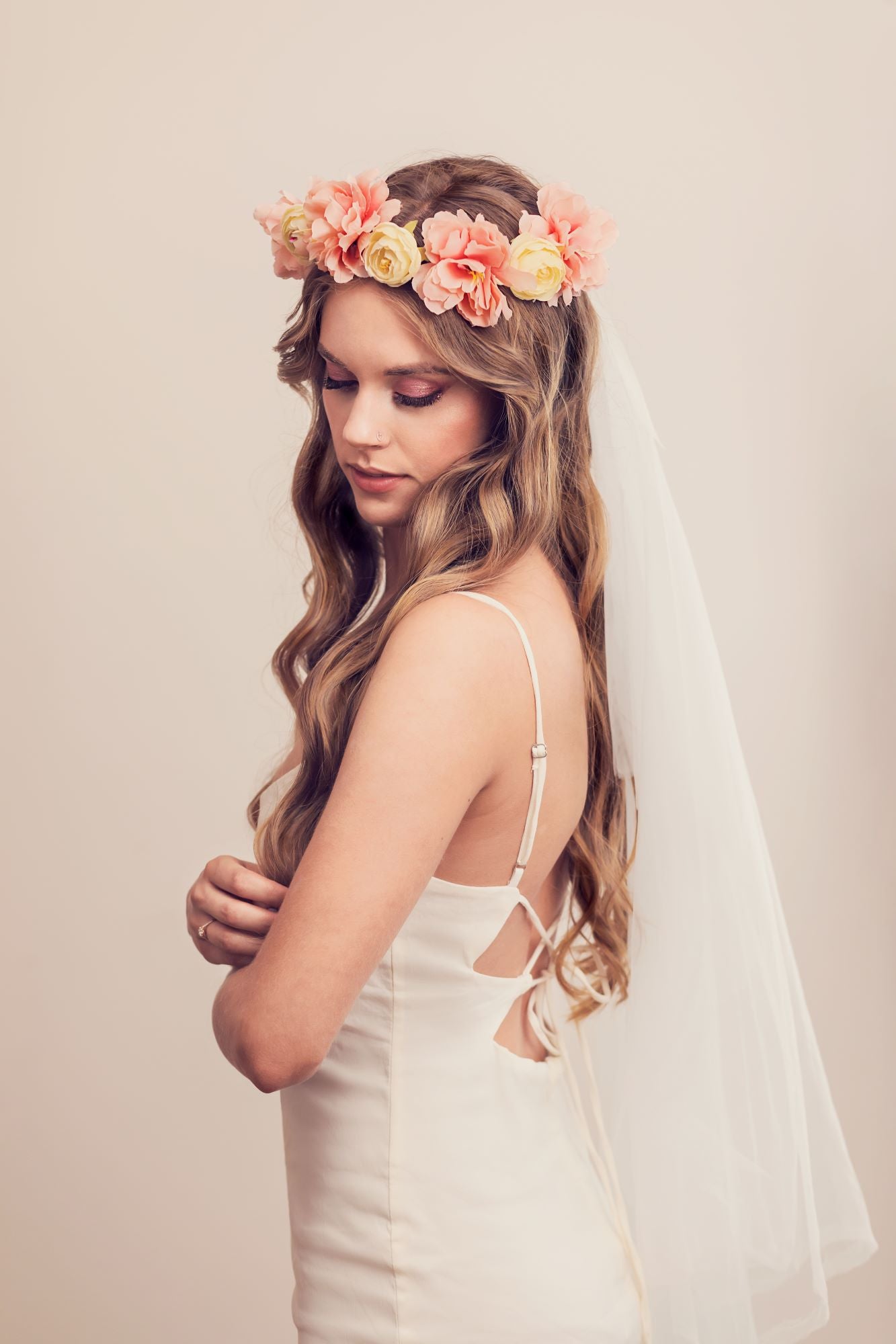 Flower Crown With Veil