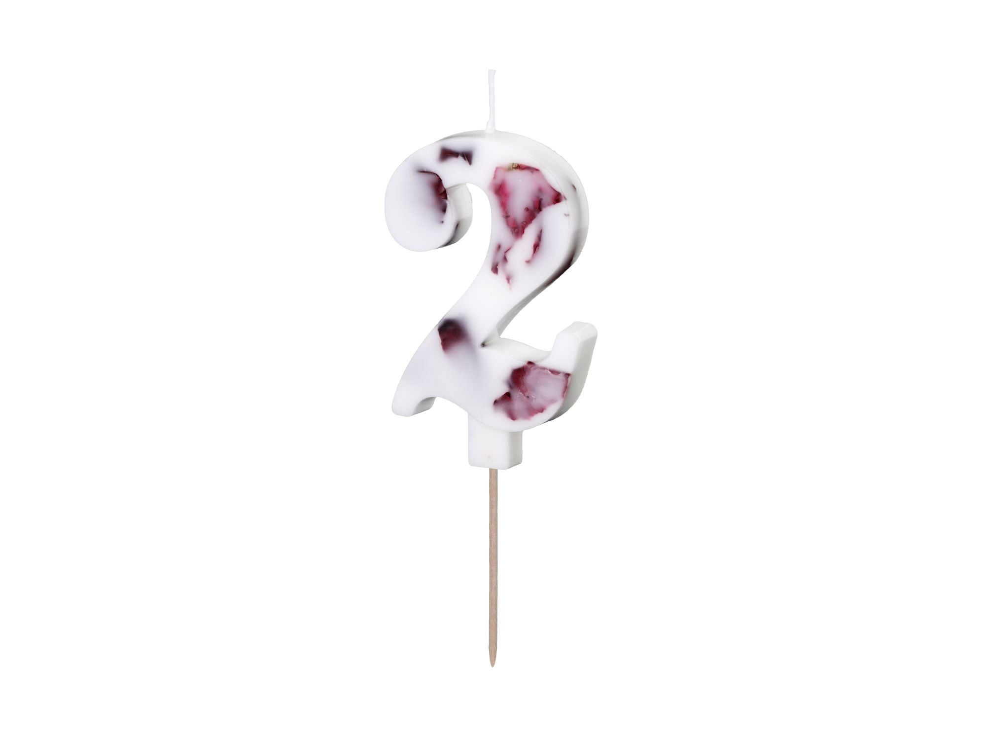 Flower Petal Number 2 Birthday Candle