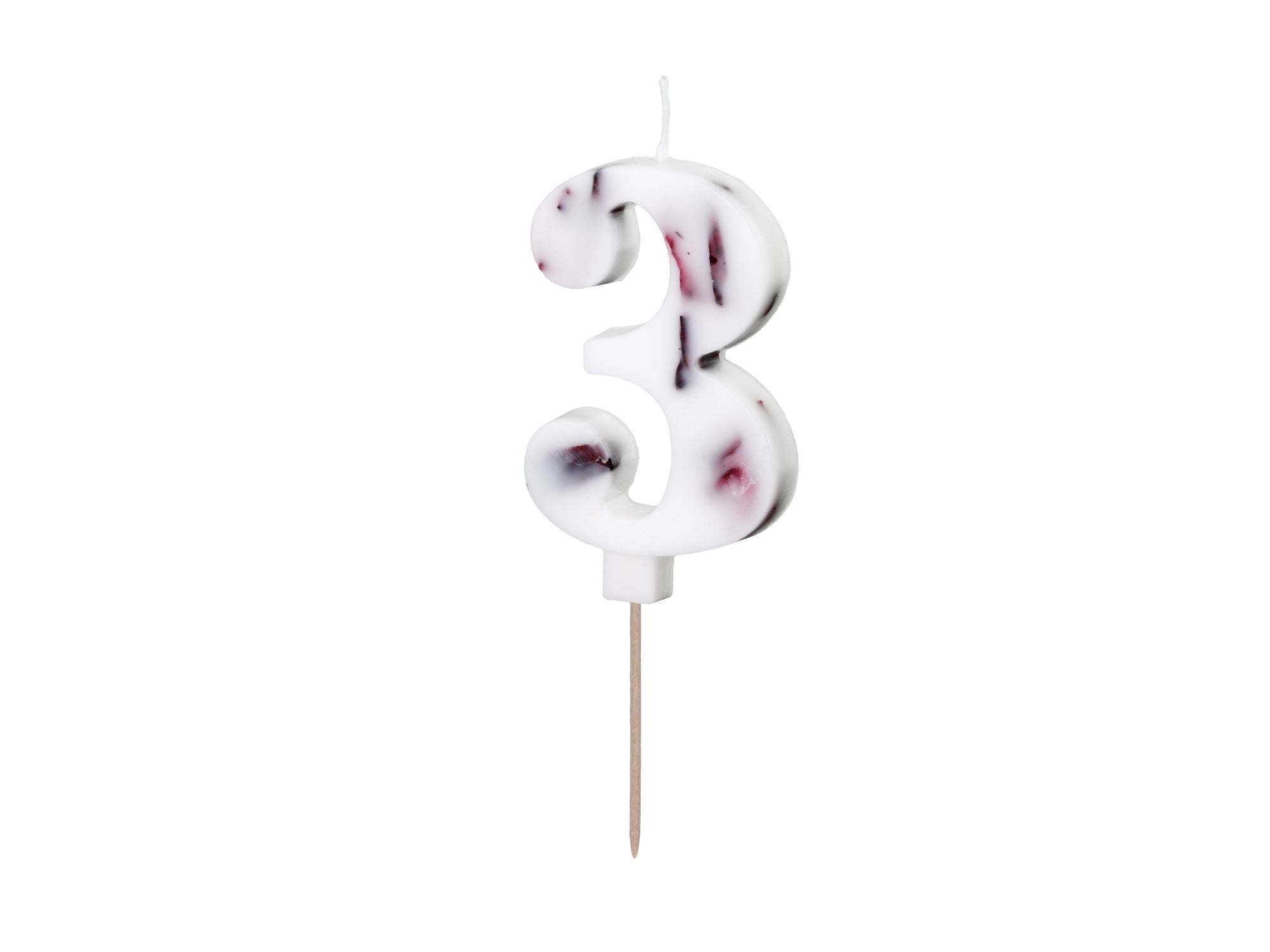 Flower Petal Number 3 Birthday Candle