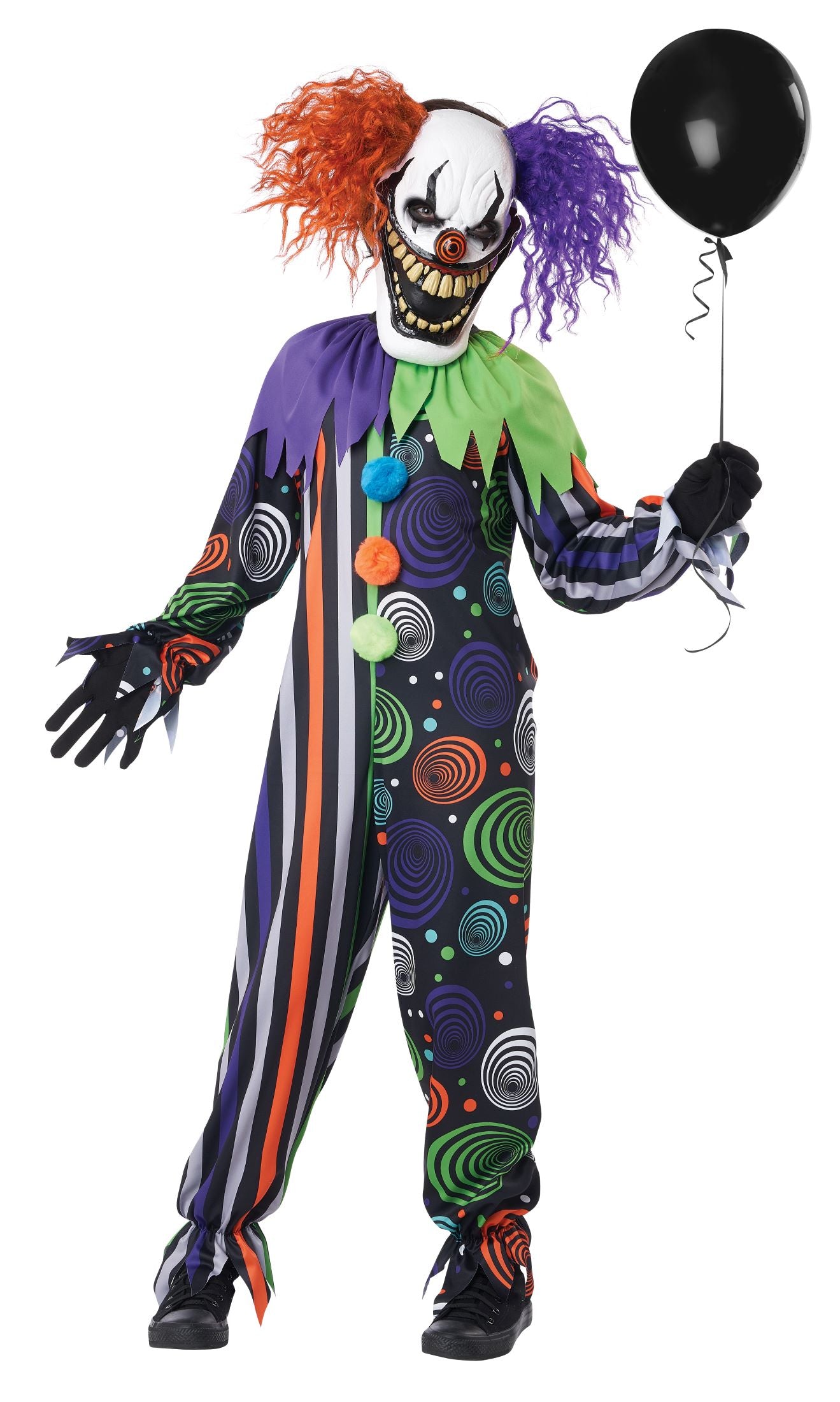 Funhouse Fiend Horror Clown Halloween Costume Boys