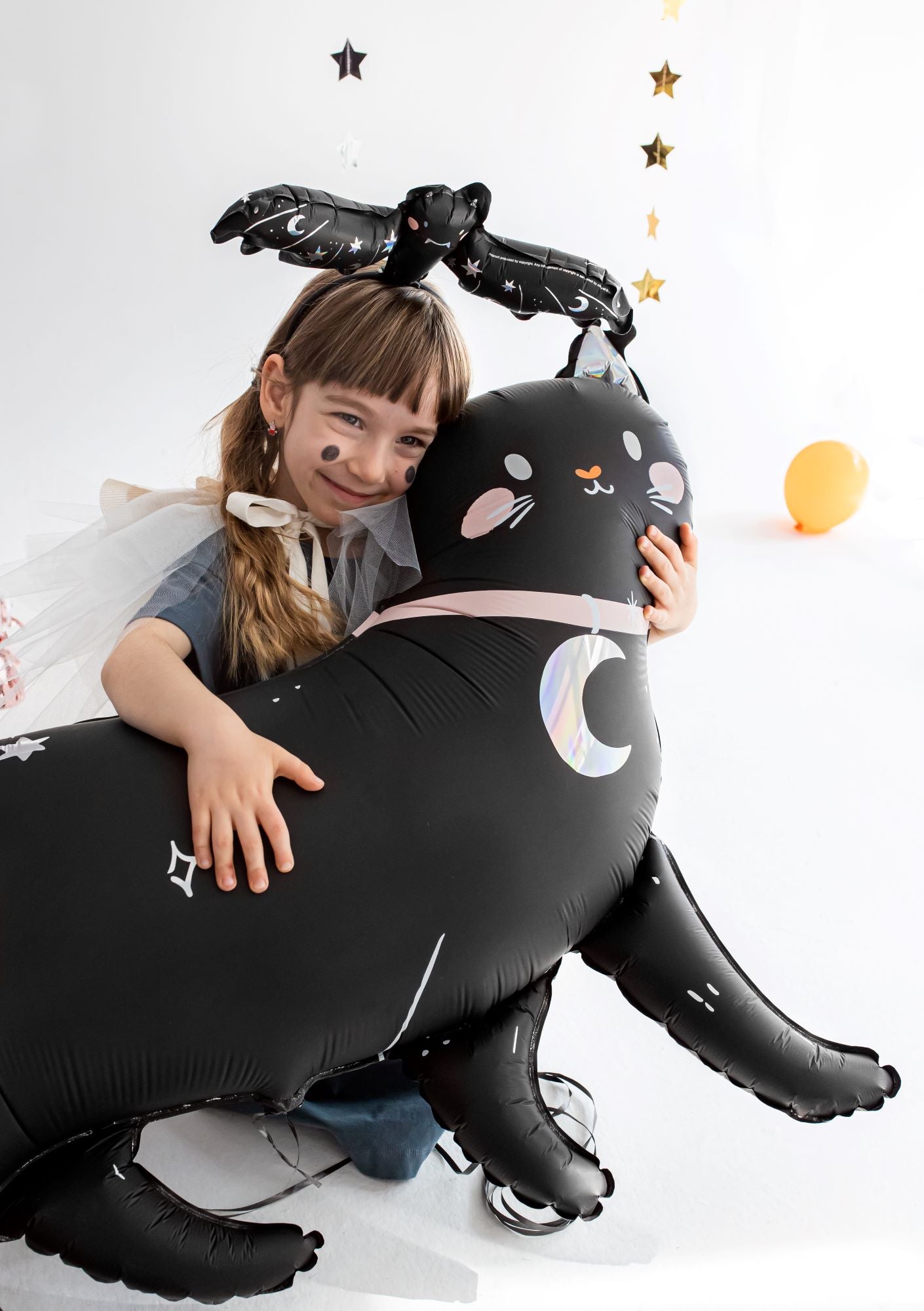 Giant Black Cat Foil Balloon