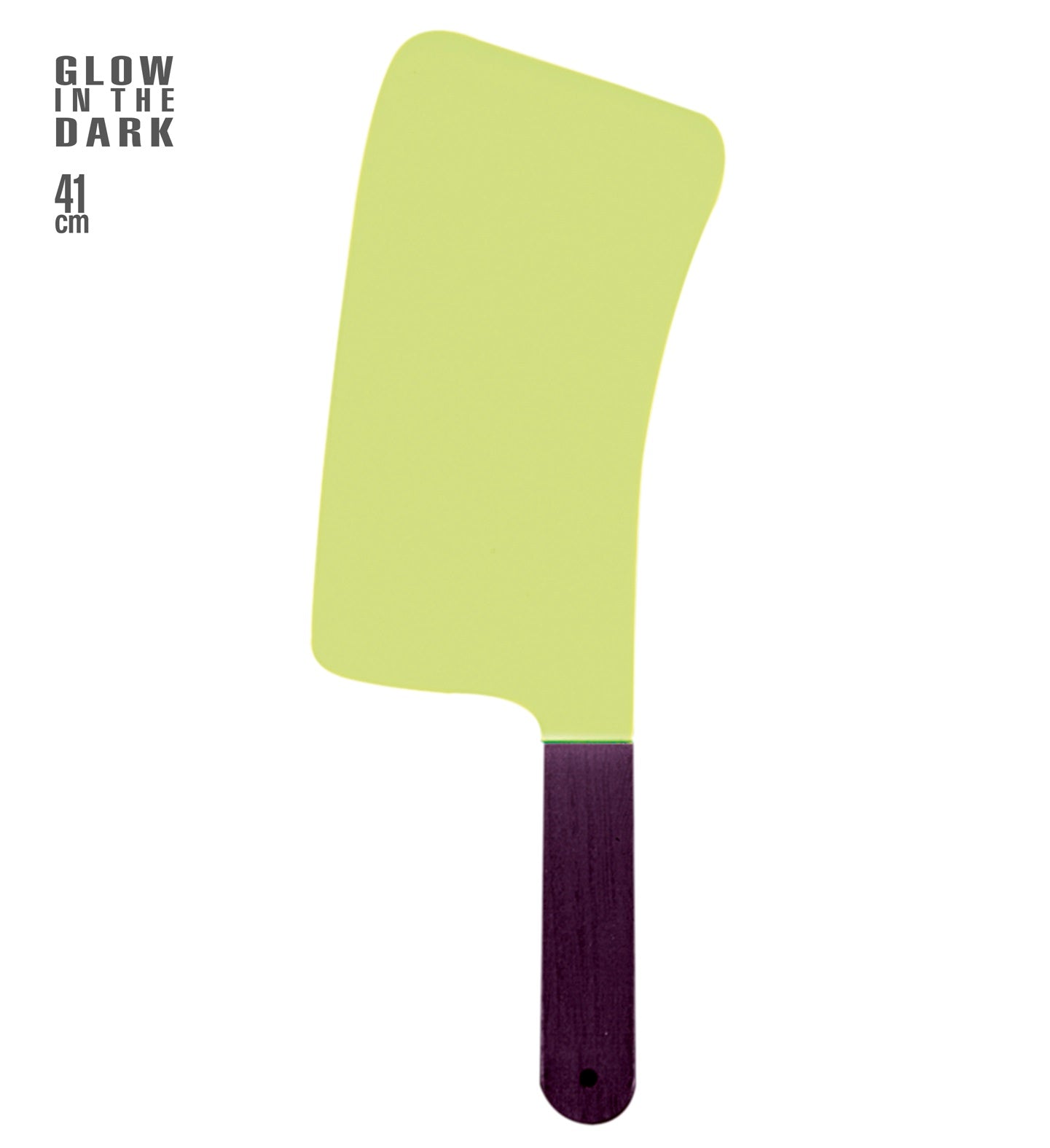 Glow in the Dark Meat Cleaver Knife Prop