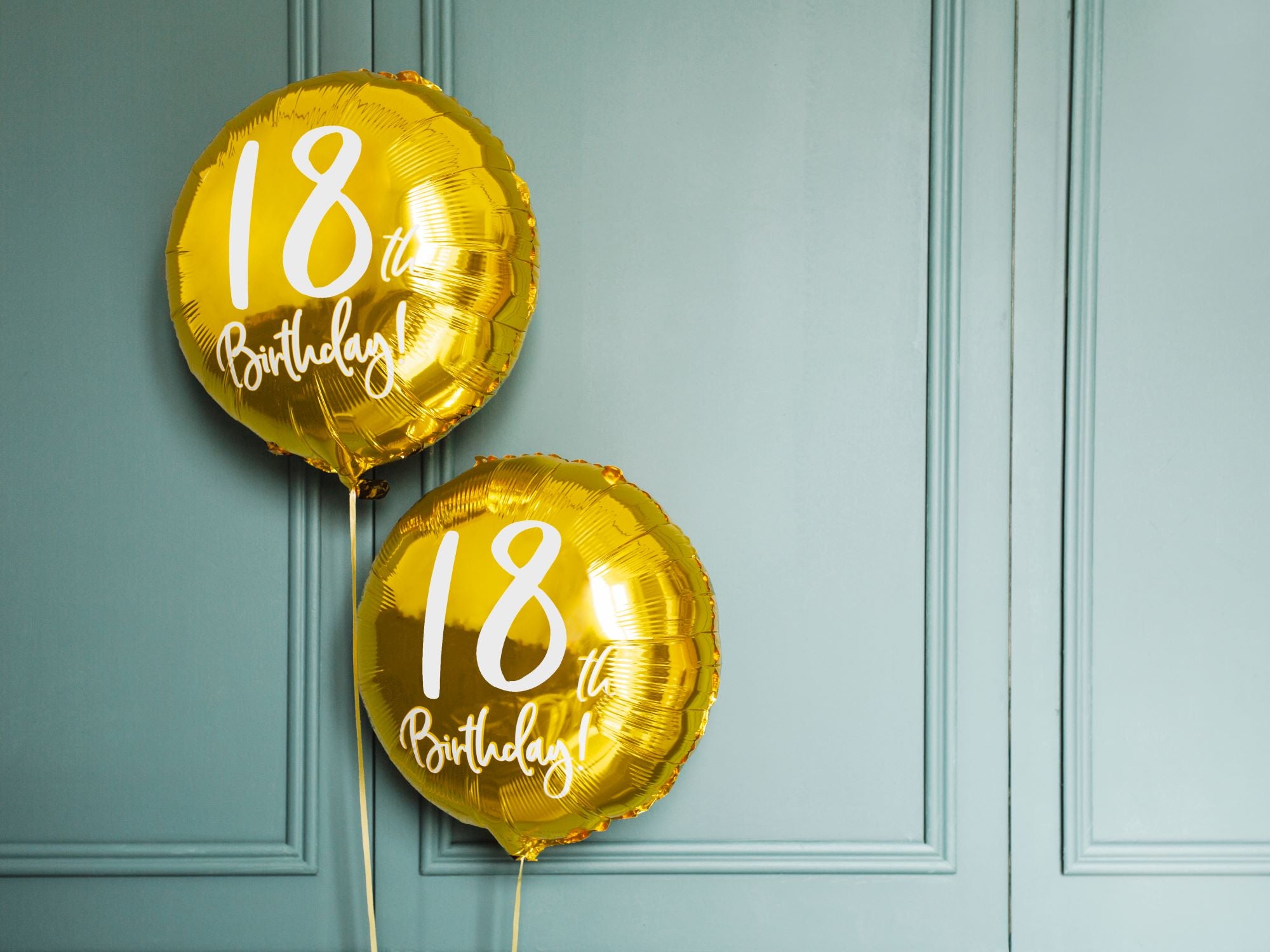 Gold 18th Birthday Foil Balloon