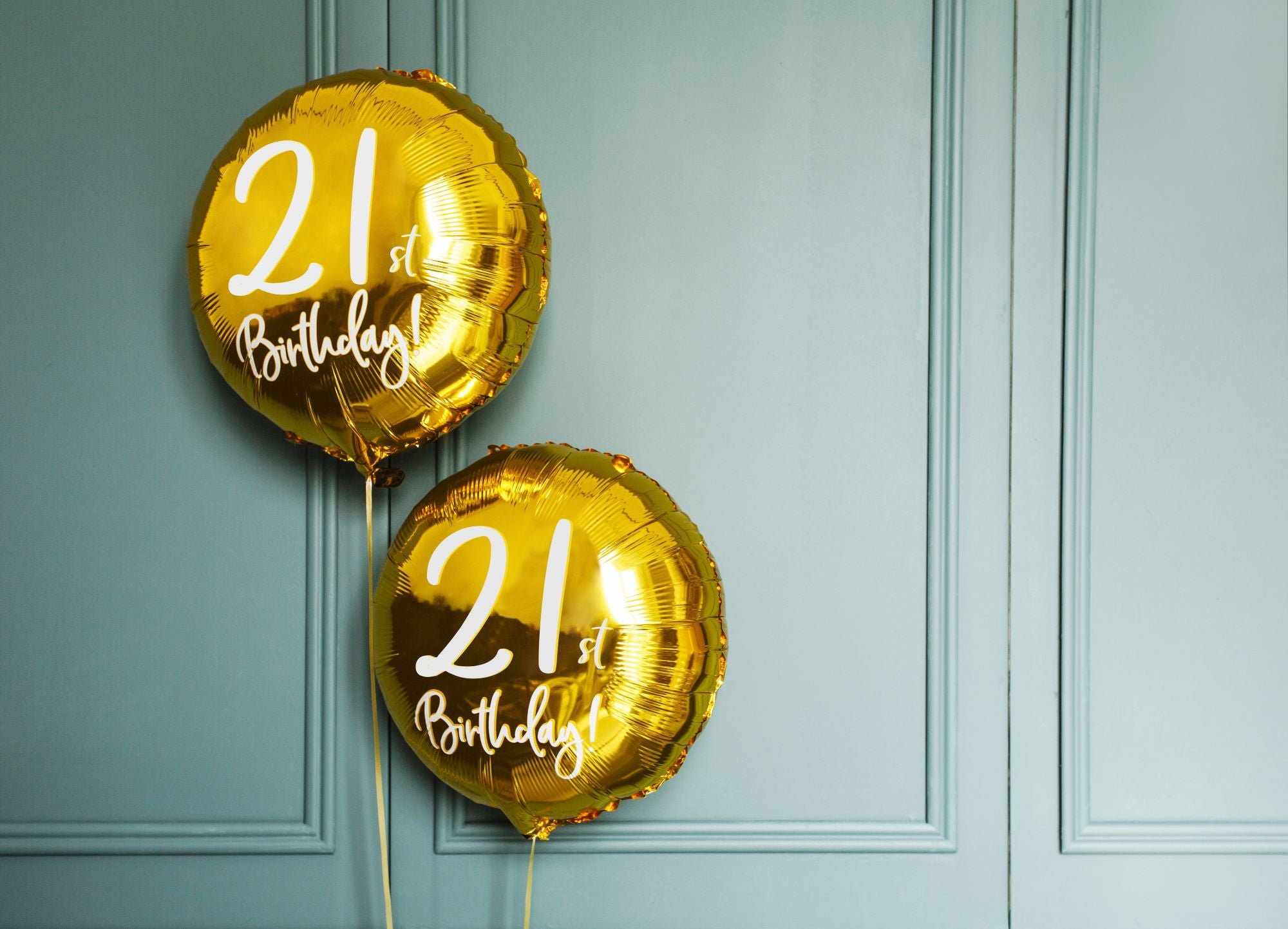 Gold 21st Birthday Foil Balloon