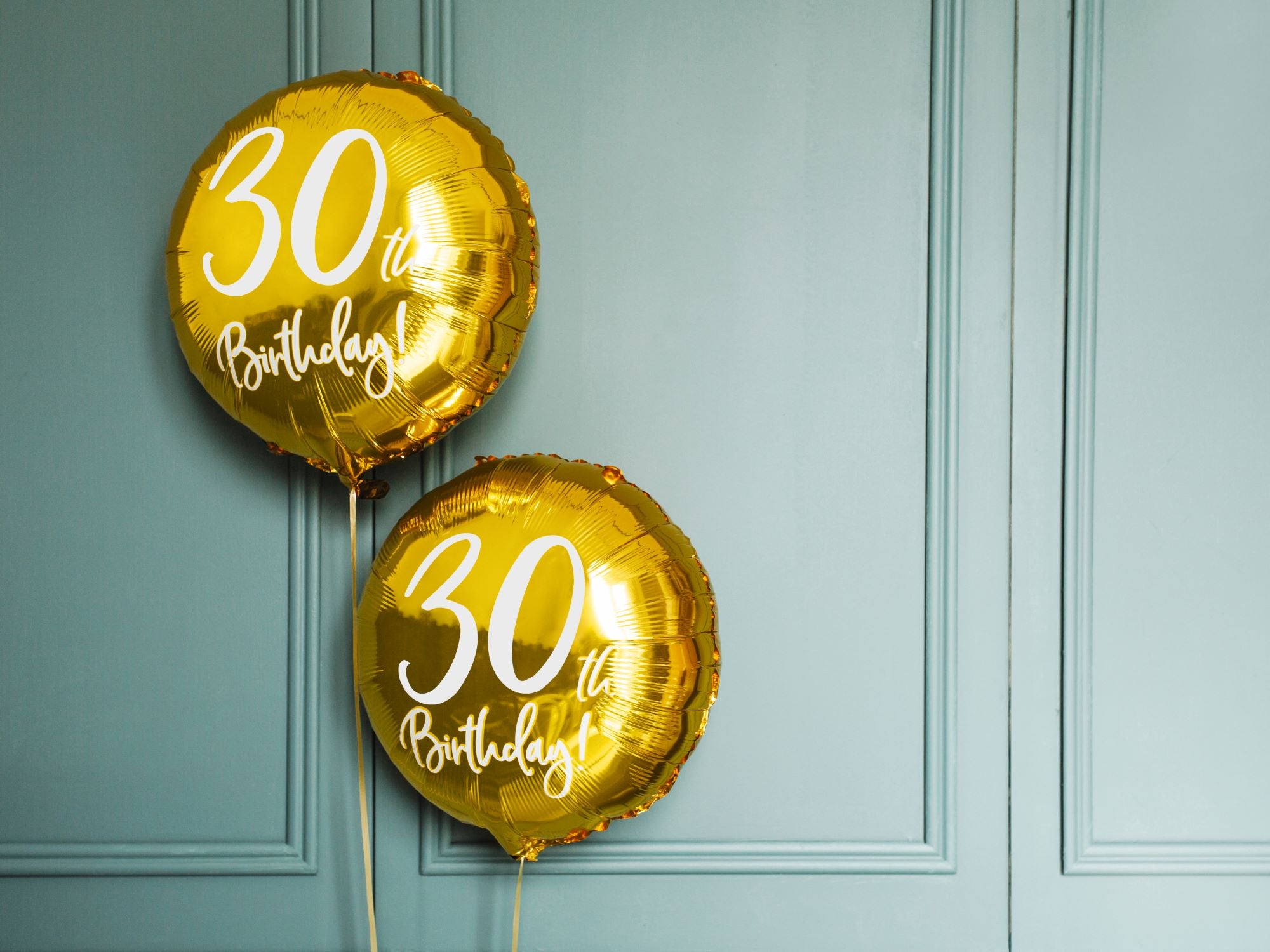 Gold 30th Birthday Foil Balloon