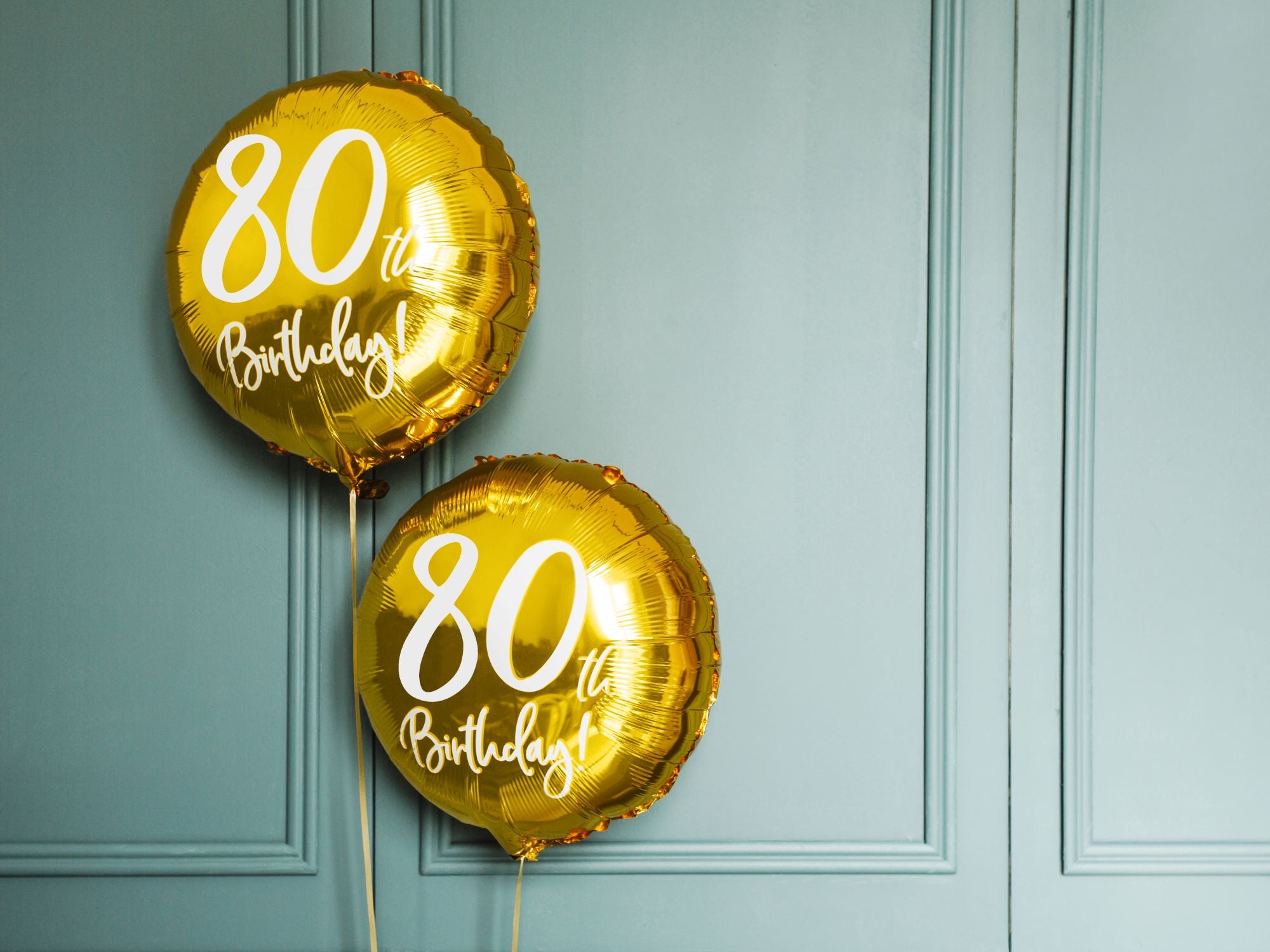 Gold 80th Birthday Foil Balloon