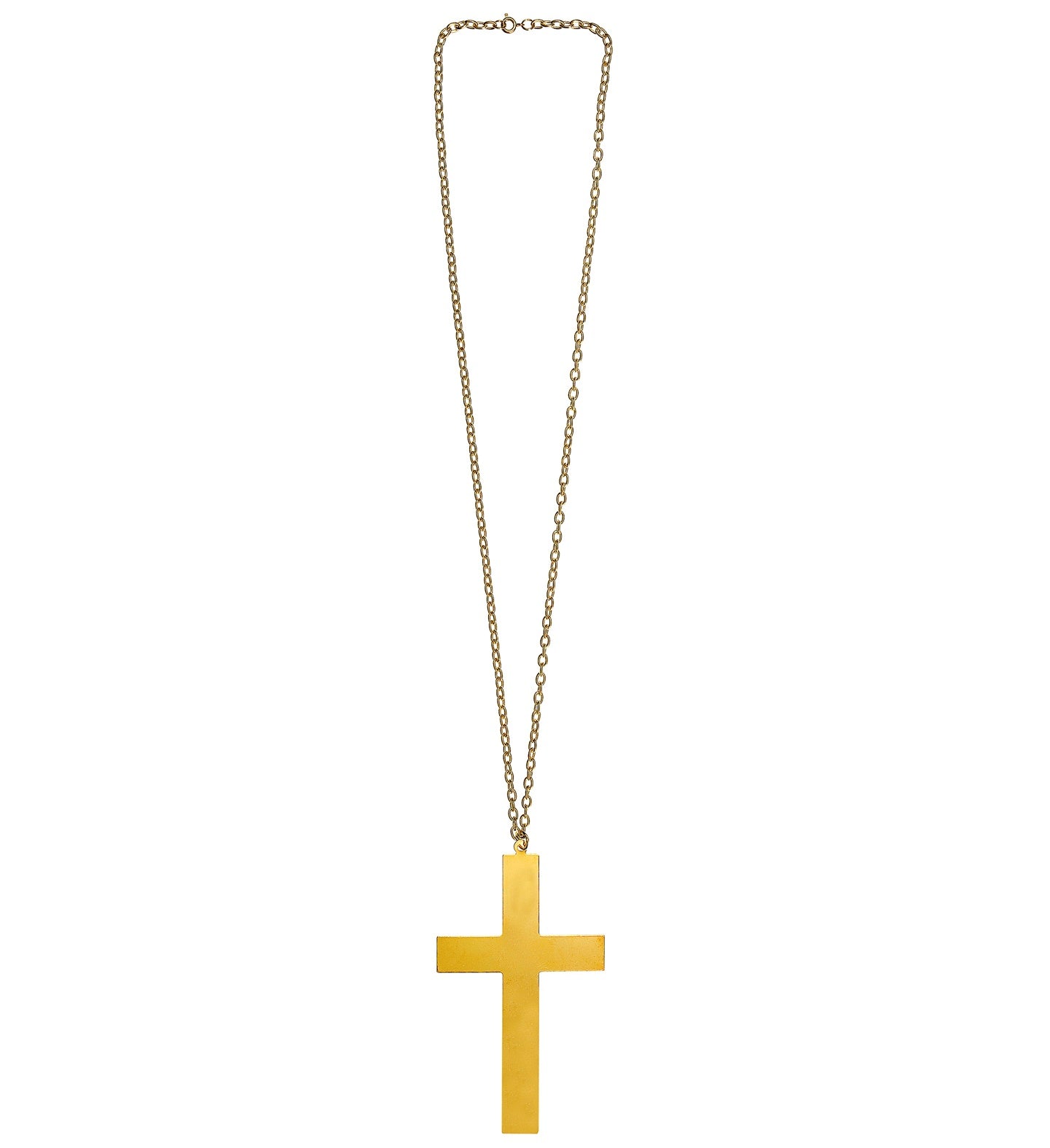 Gold Cross and Chain costume accessory