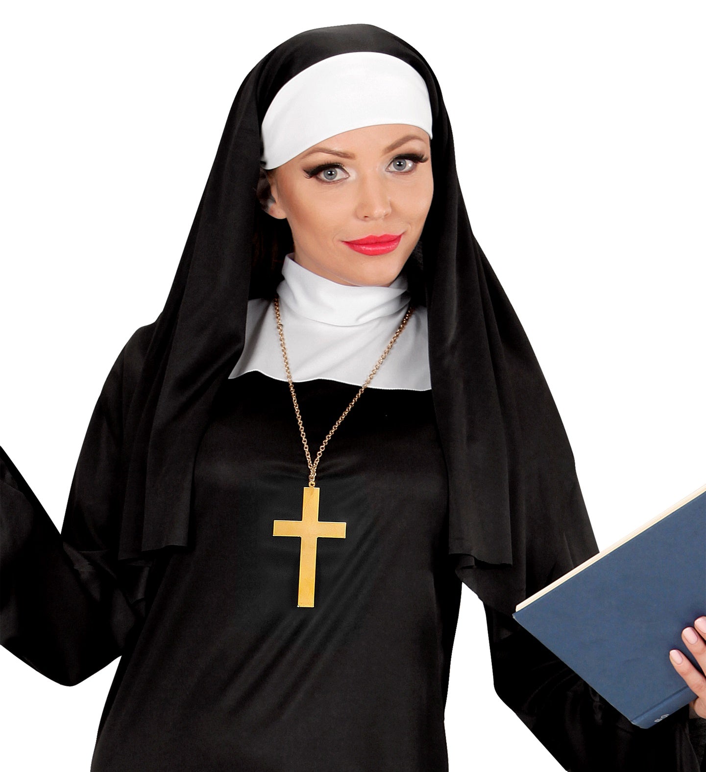 Gold Cross and Chain for nun costume