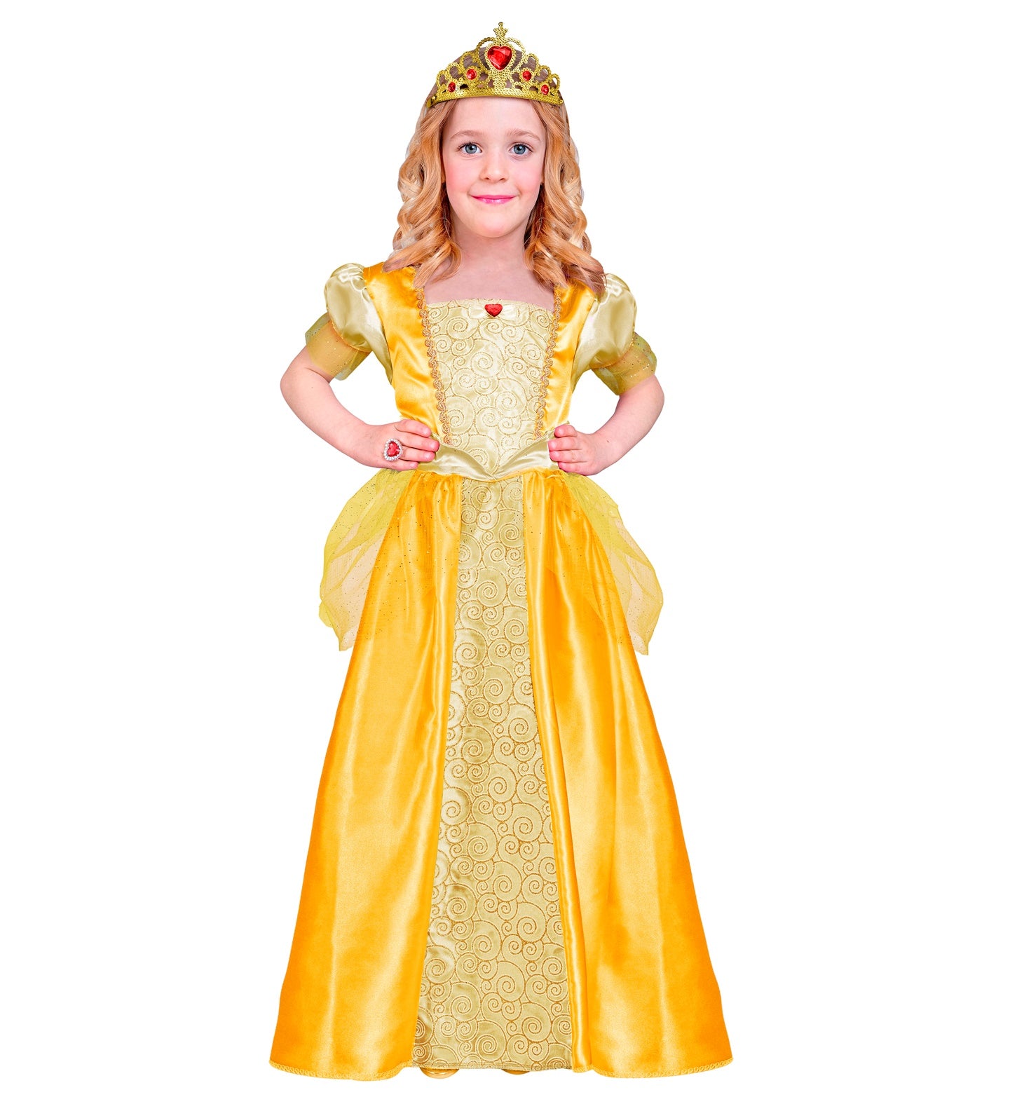 Gold Fairytale Princess Girls Belle style dress