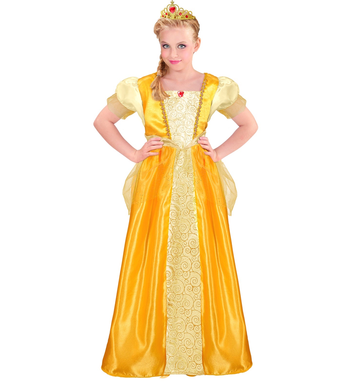 Gold Fairytale Princess Girls Tween Costume