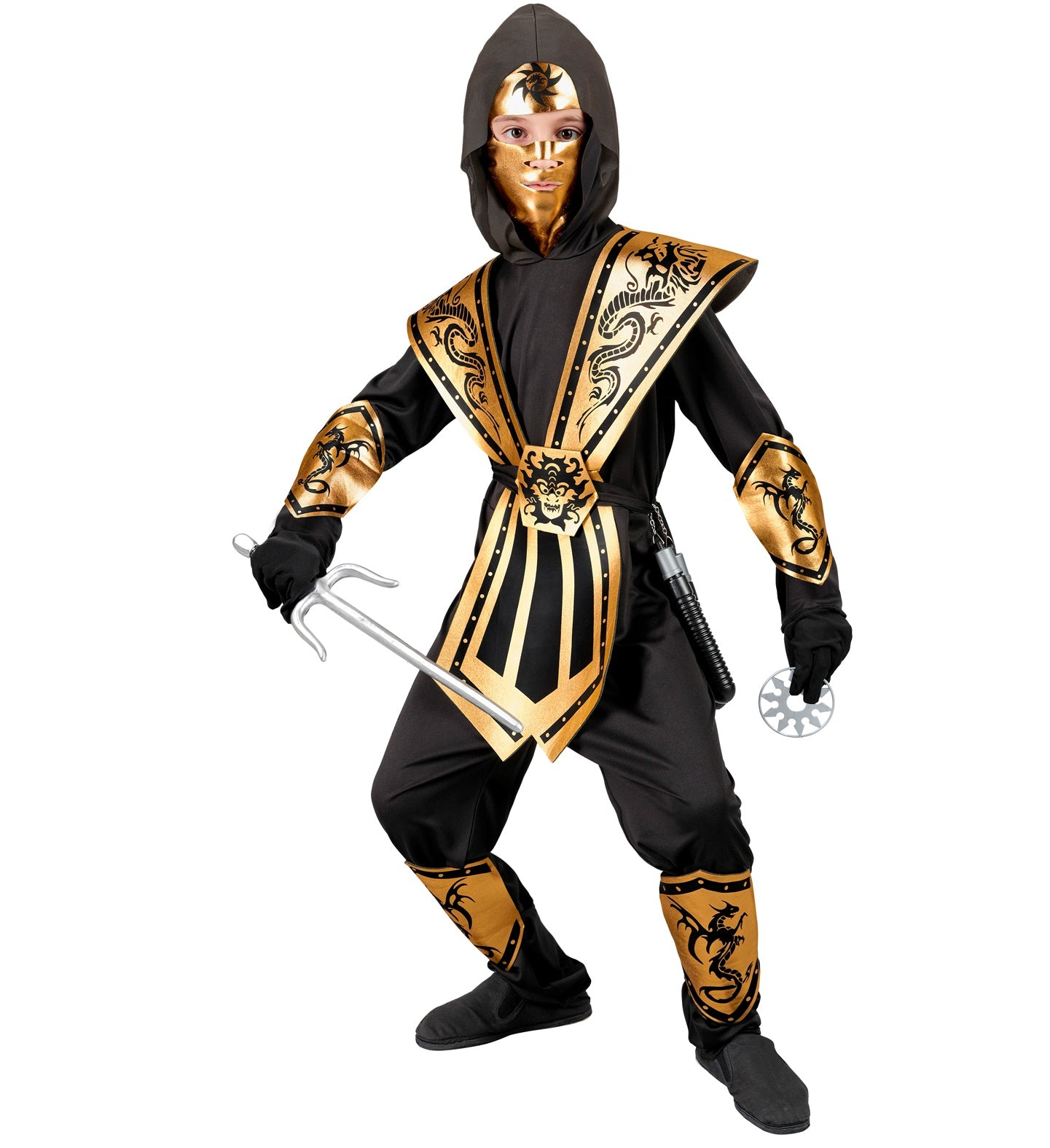 Gold Ninja Costume Kids