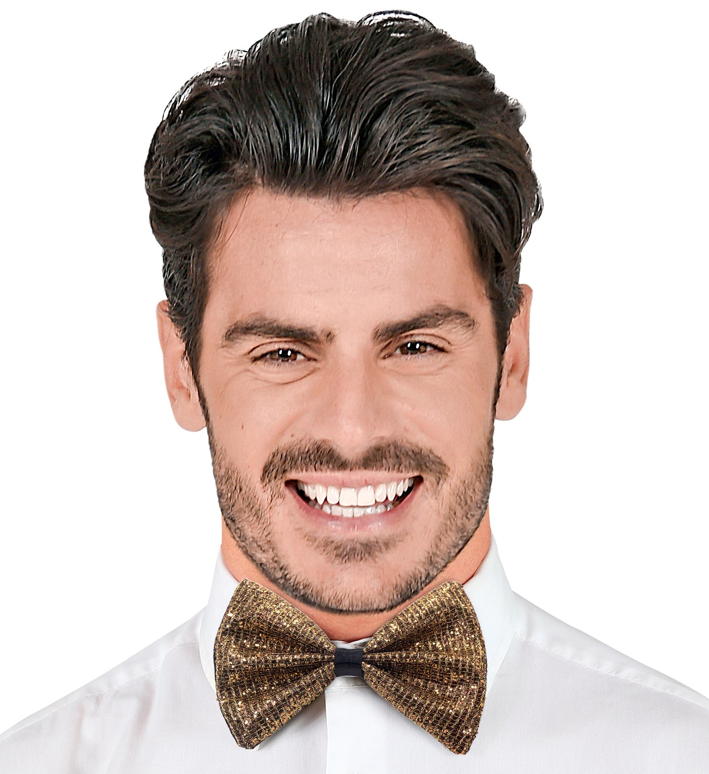 Gold Square Sparkly Bowtie