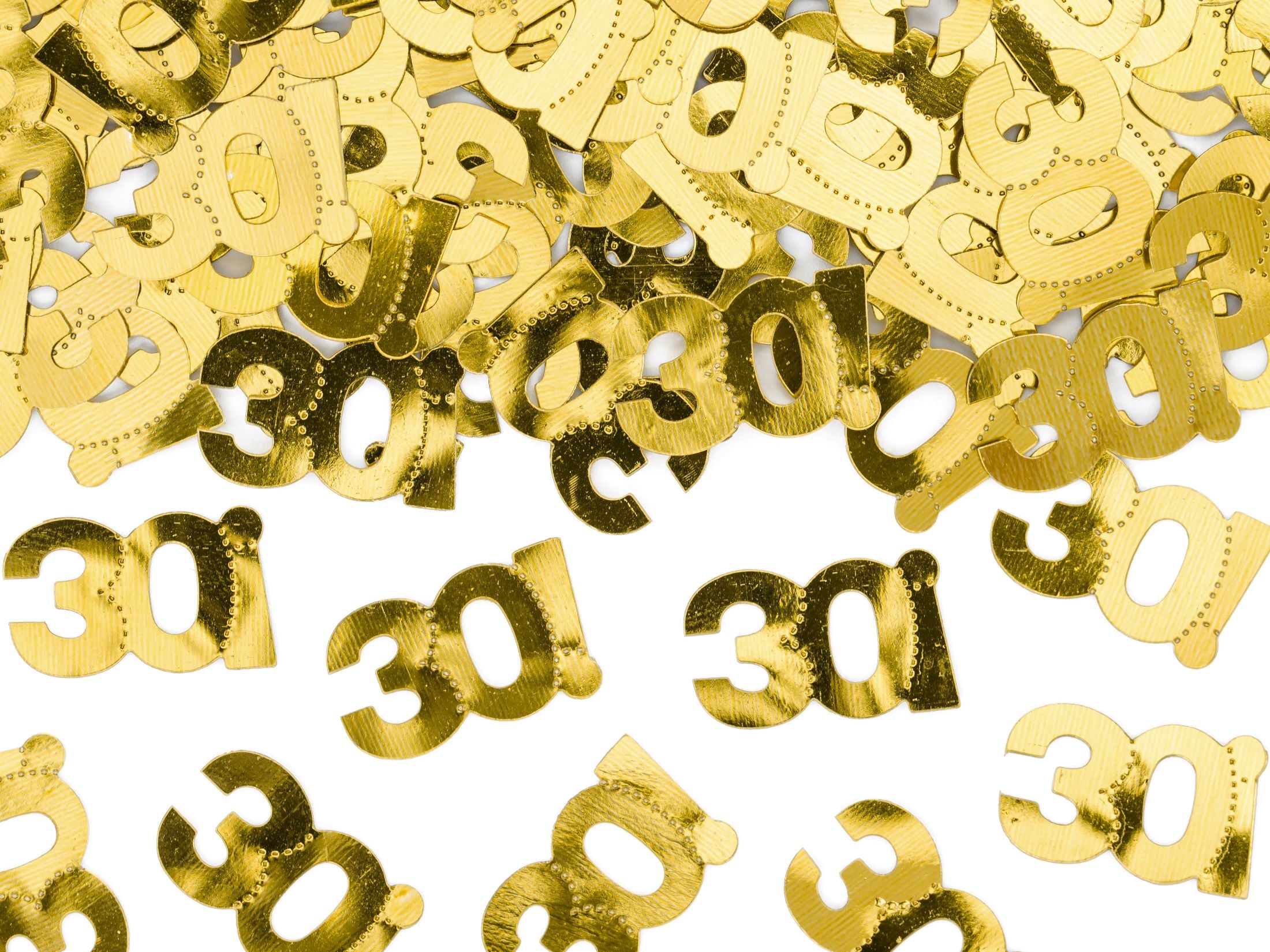 Gold Table Confetti Number 30