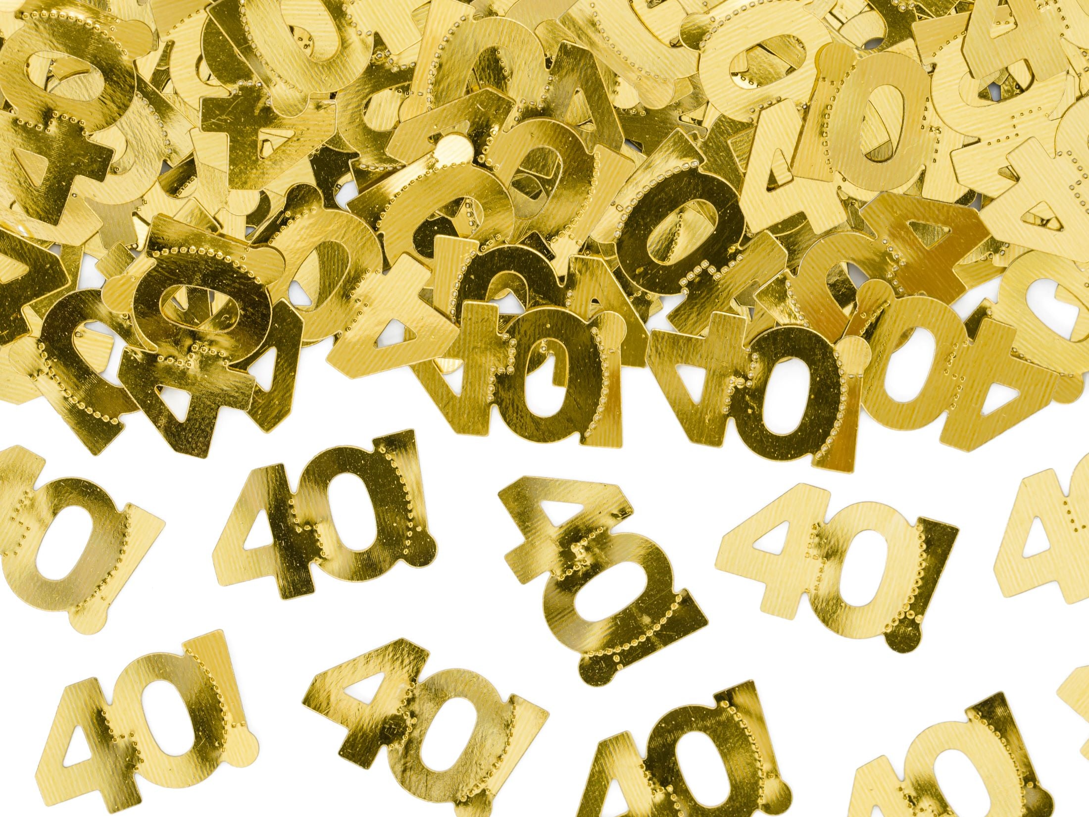 Gold Table Confetti Number 40