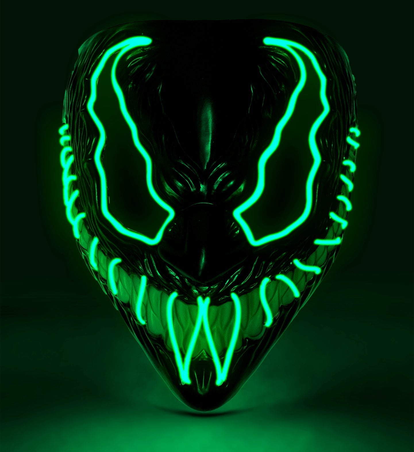 Green LED Venom Mask