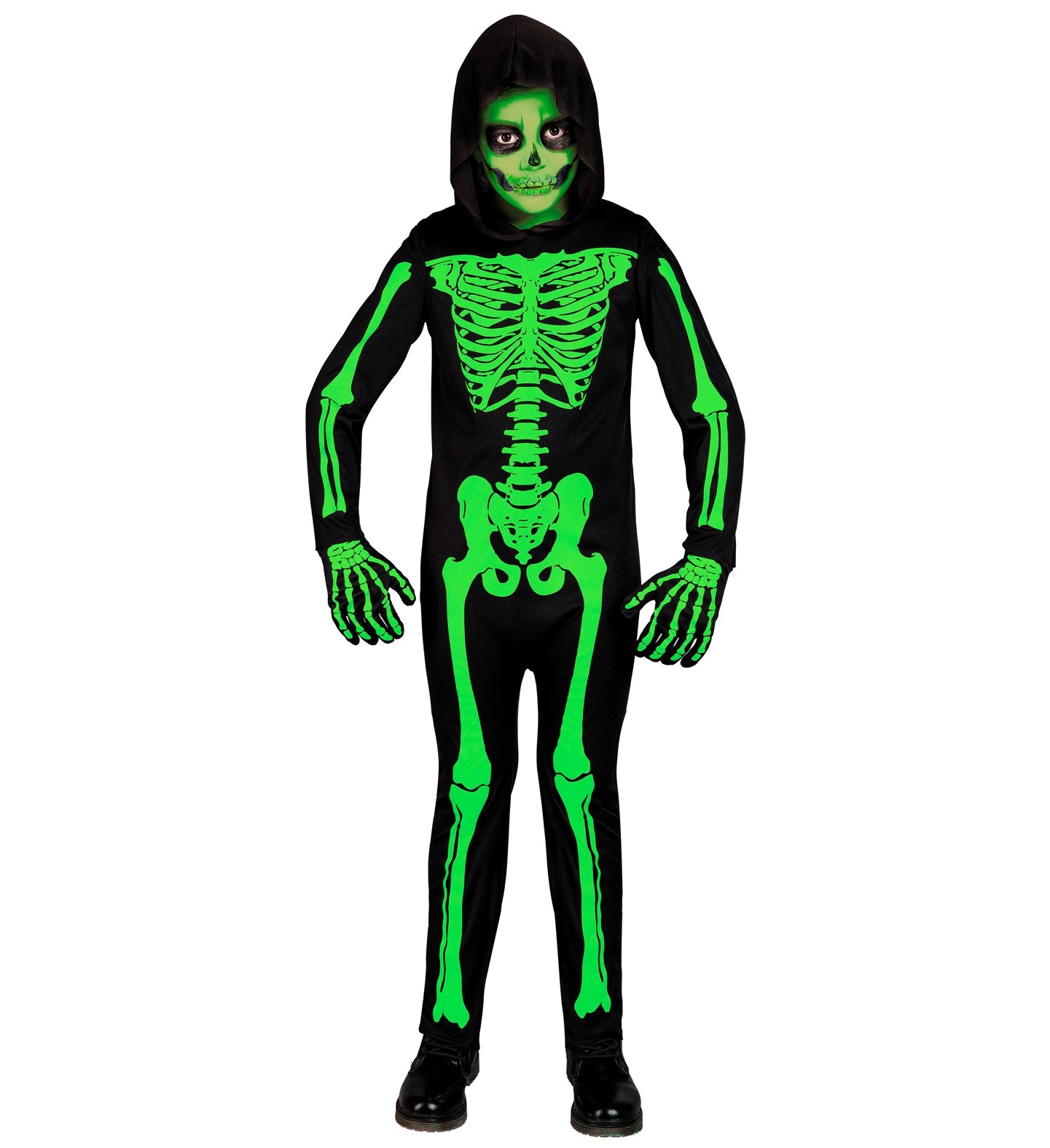 Green Skeleton Costume Boy