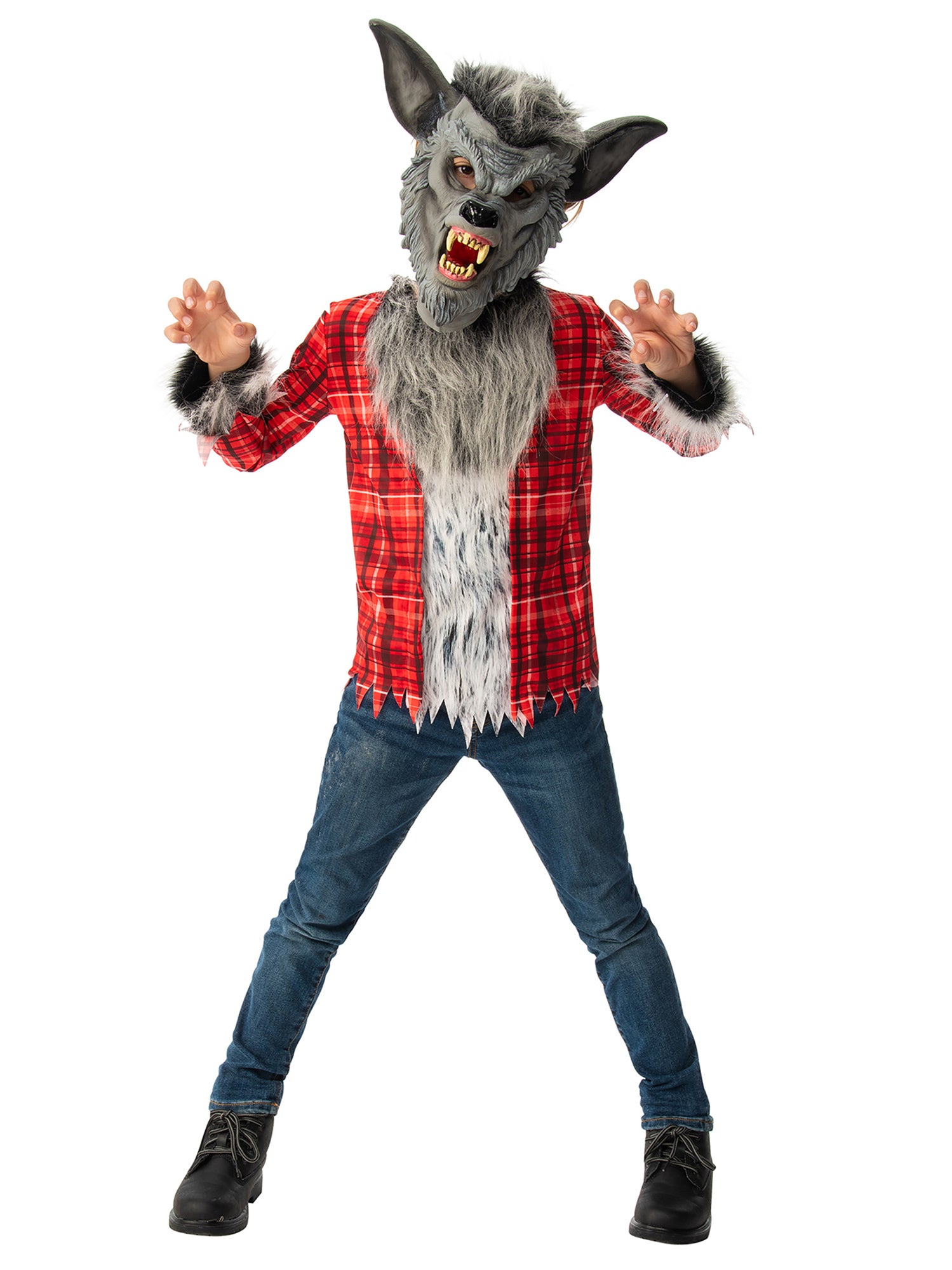 Grey Werewolf Costume Boy