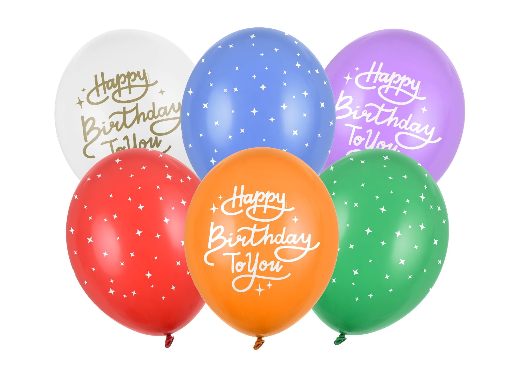 Happy Birthday to You Balloons Pack of 6