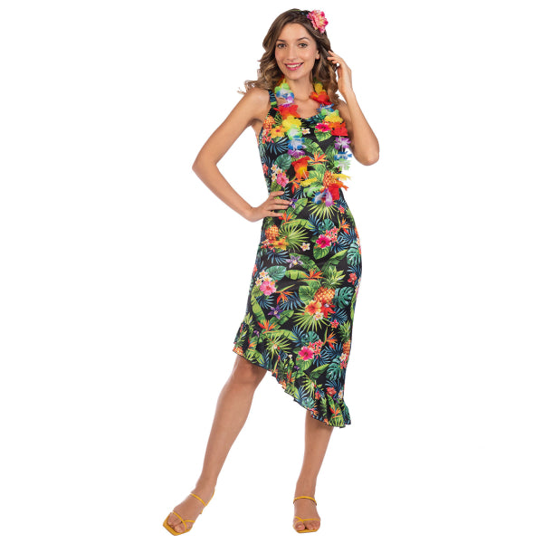 Hawaiian Floral Costume Ladies