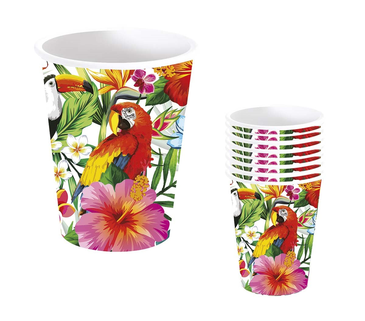 Hawaiian Paper Cups Pk of 6
