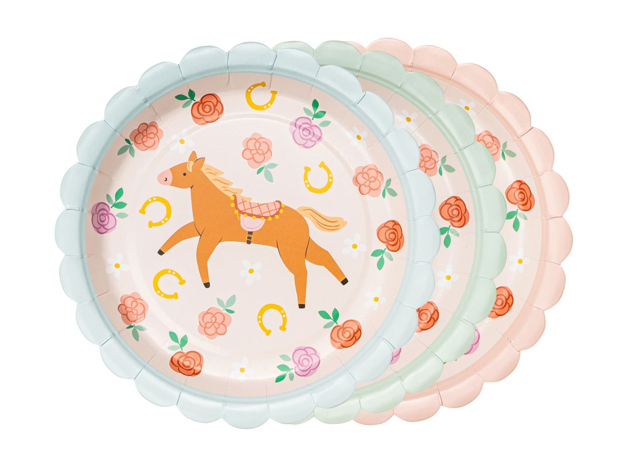 Horses Paper Plates