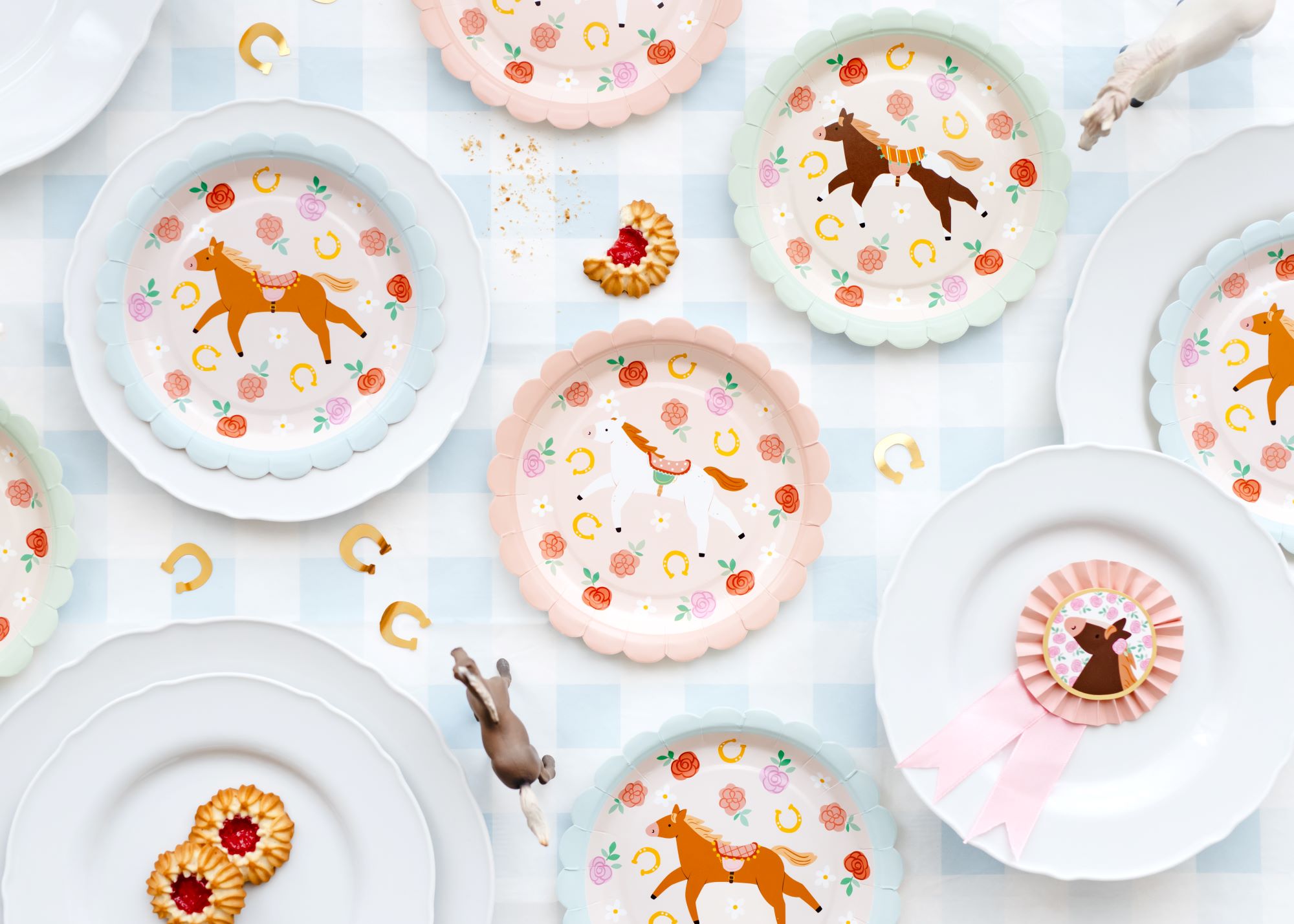 Horses Paper Plates for pony party