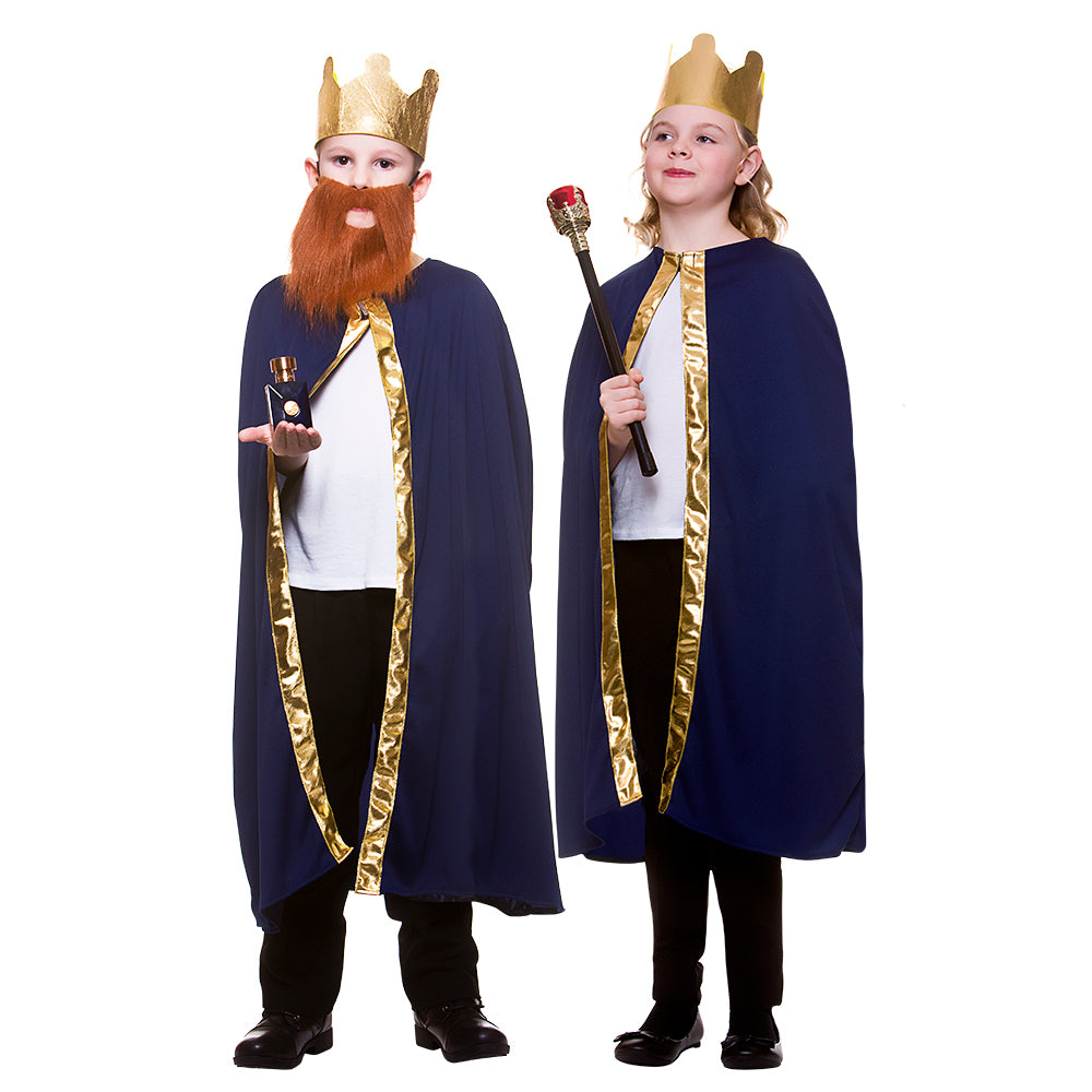 Blue Kings Robe & Crown for children