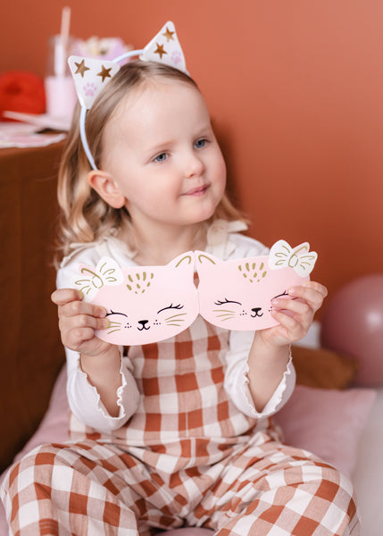 Kitty Cat Birthday Party Invitations