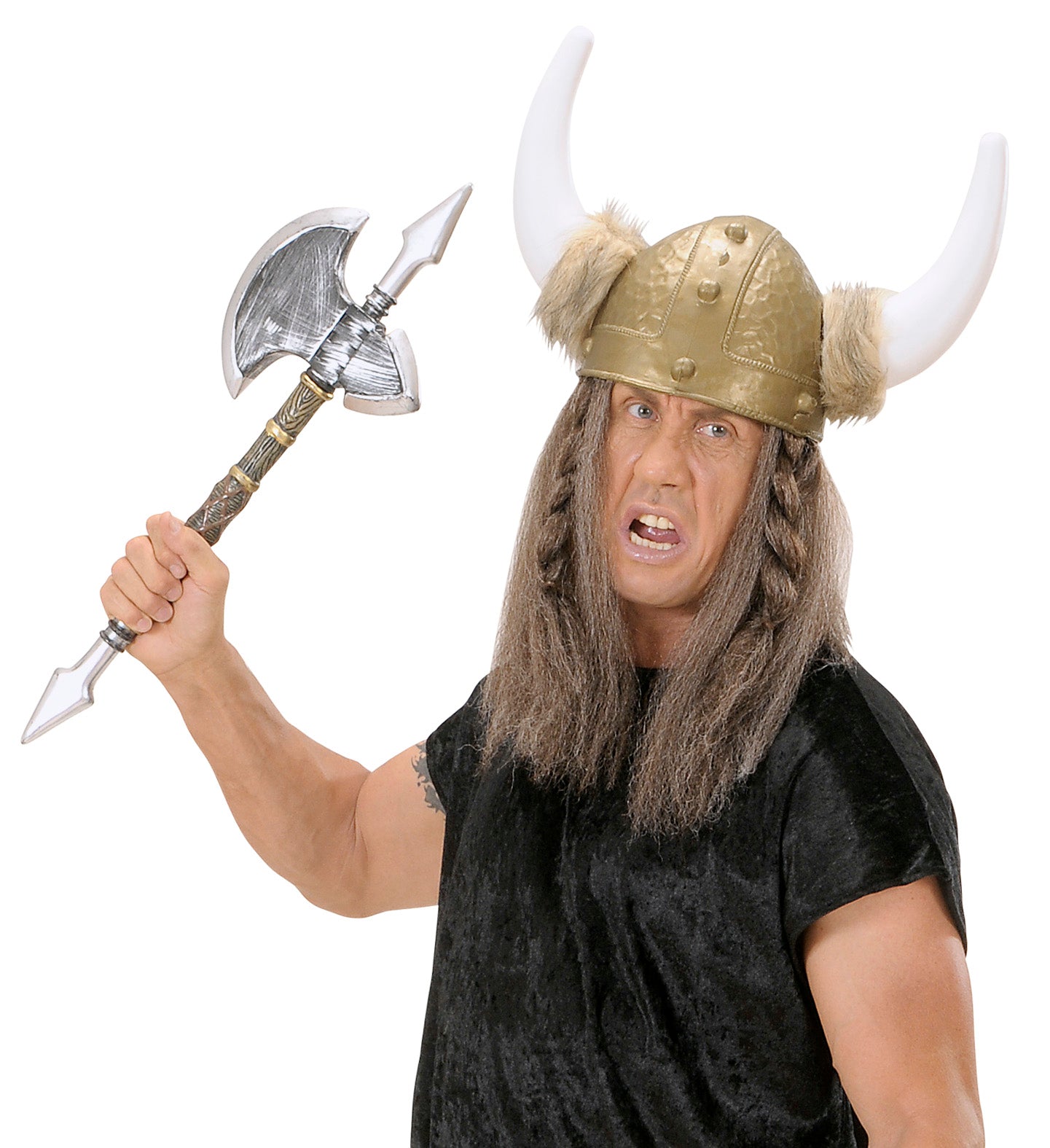 Medieval Spiked Axe Viking costume accessory