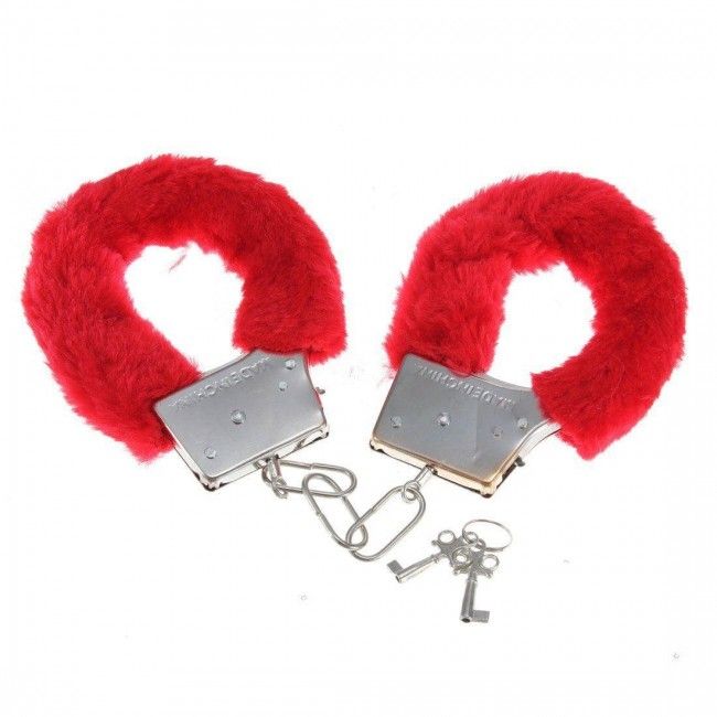 Handcuffs with Red Fur