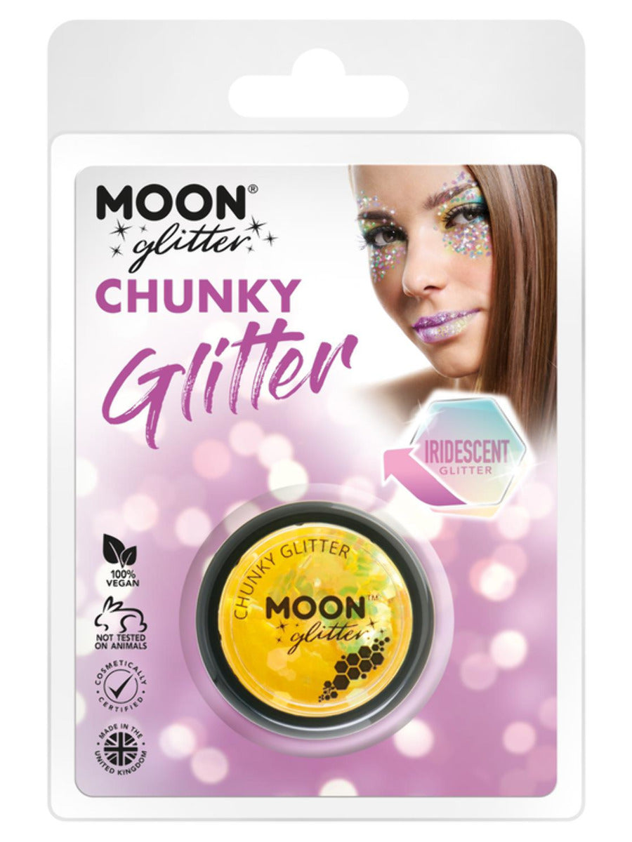 Moon Glitter Iridescent Chunky Yellow